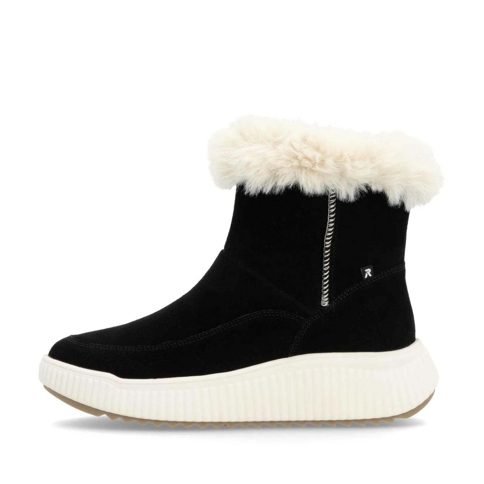 Rieker Stiefeletten & Boots | Fluffy<Damen Kurzstiefel urban Schwarz