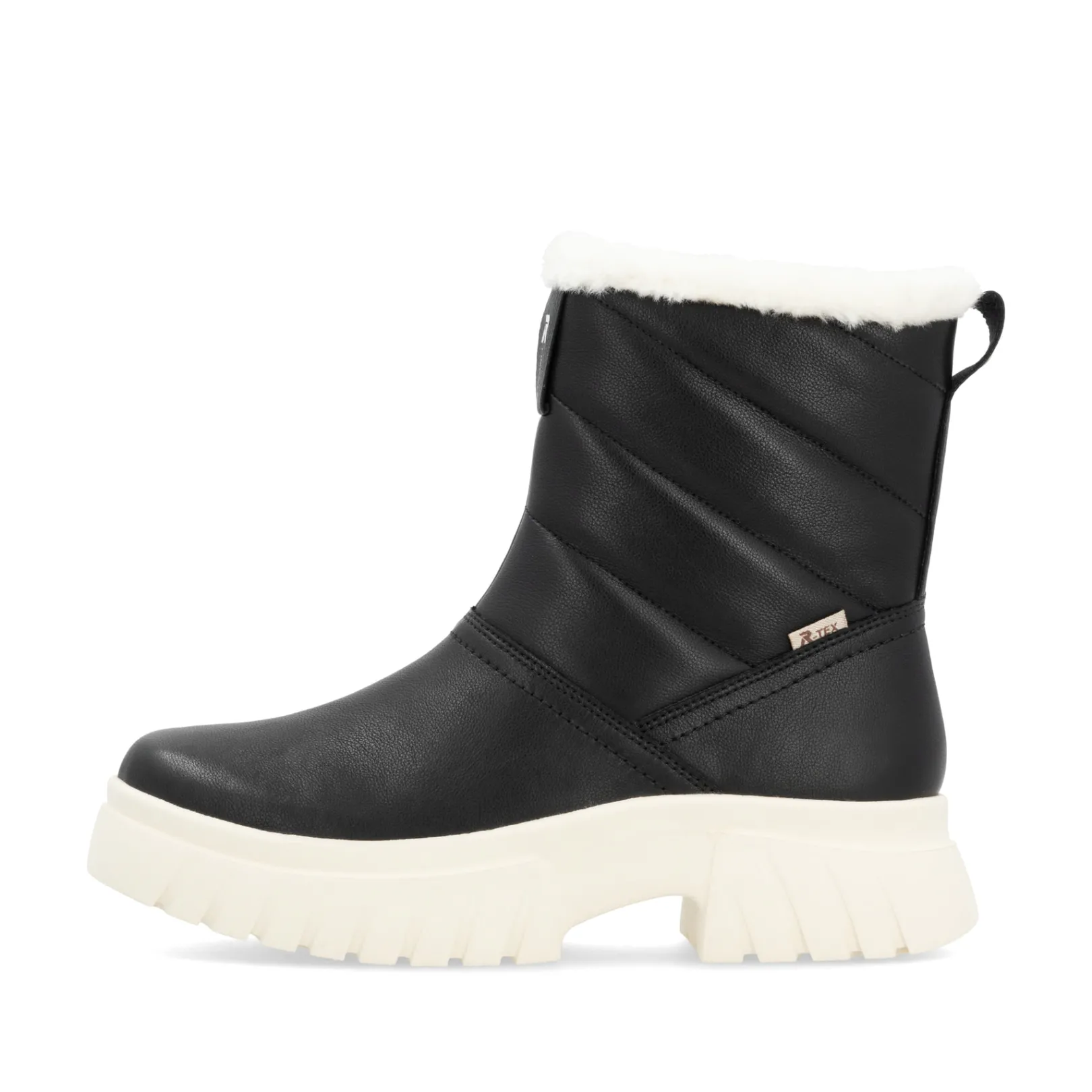 Rieker Stiefeletten & Boots | Fluffy<Damen Kurzstiefel urban Schwarz