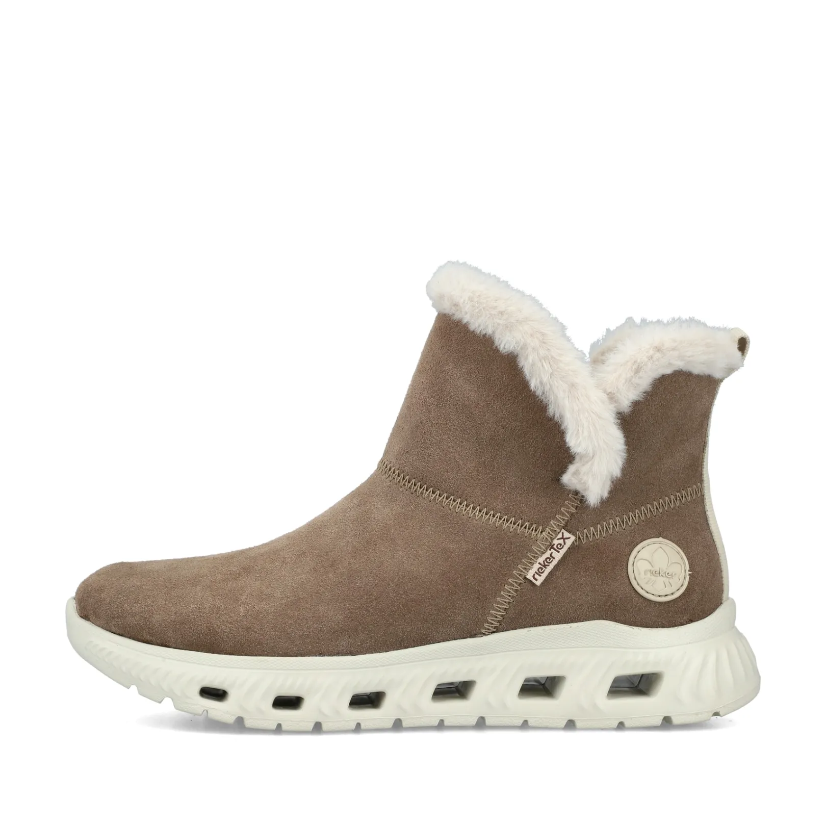 Rieker Stiefeletten & Boots | Fluffy<Damen Kurzstiefel zimt Braun