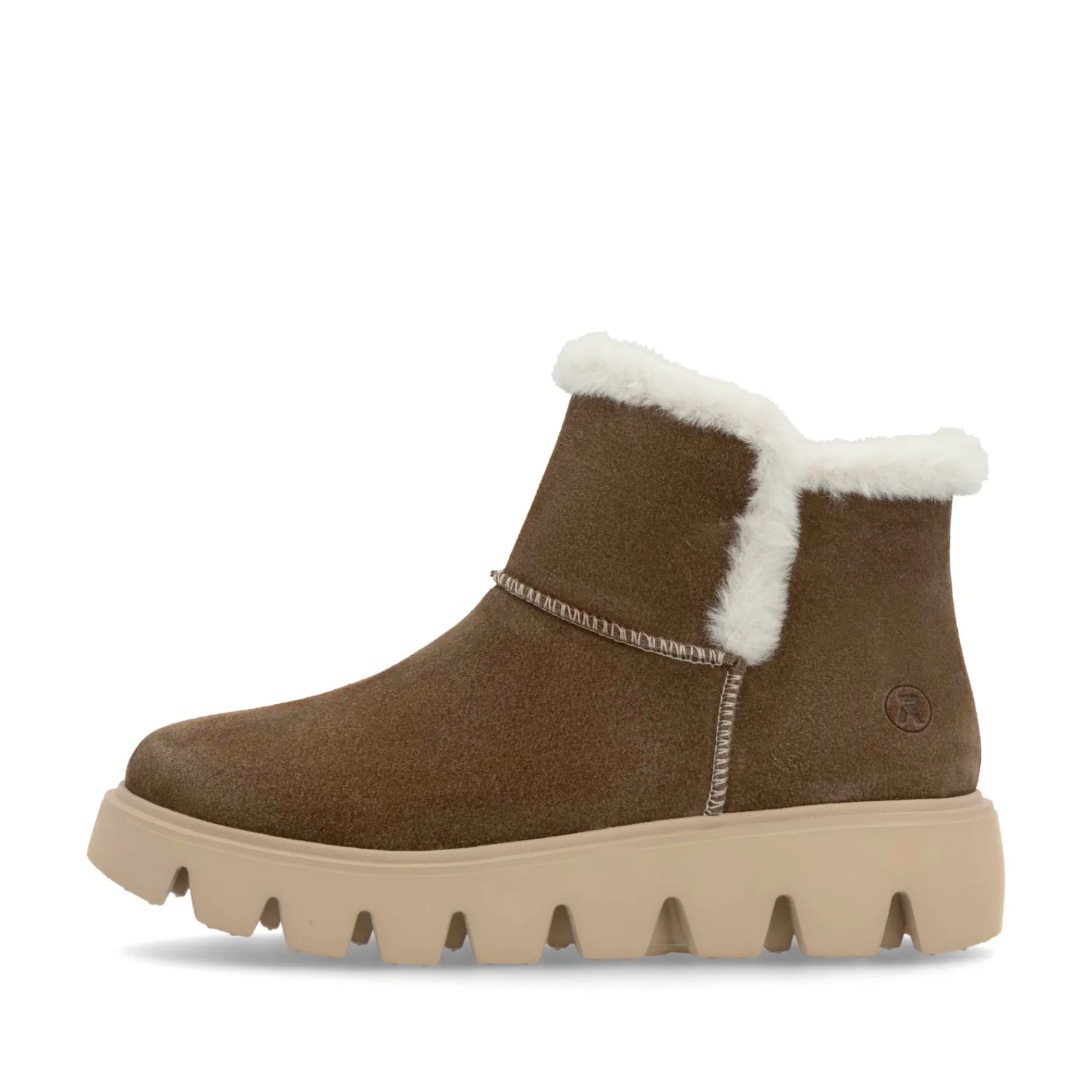 Rieker Stiefeletten & Boots | Fluffy<Damen Kurzstiefel zimt Braun