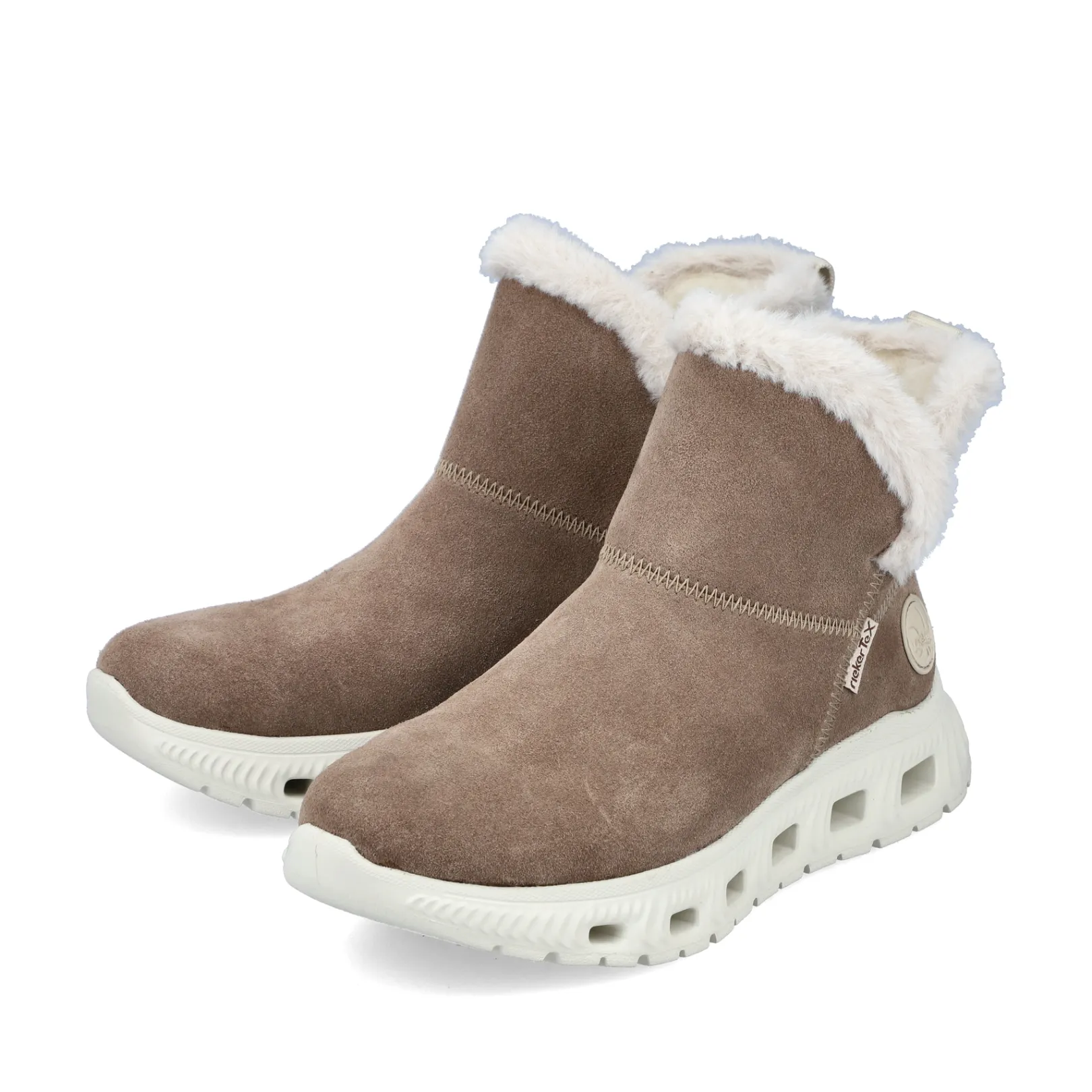 Rieker Stiefeletten & Boots | Fluffy<Damen Kurzstiefel zimt Braun