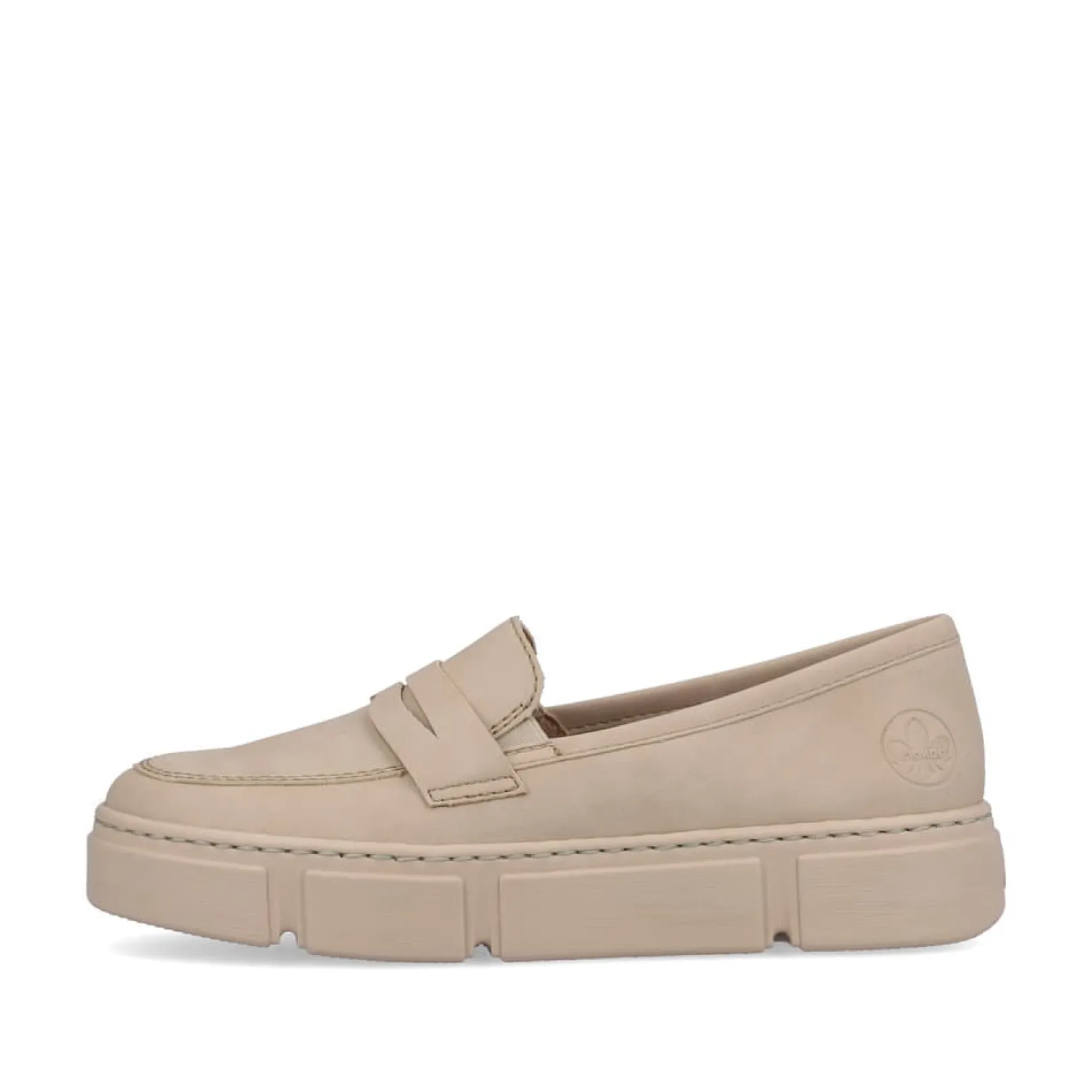 Rieker Halbschuhe & Slipper | Loafer & Ballerinas<Damen Loafer champagner Beige