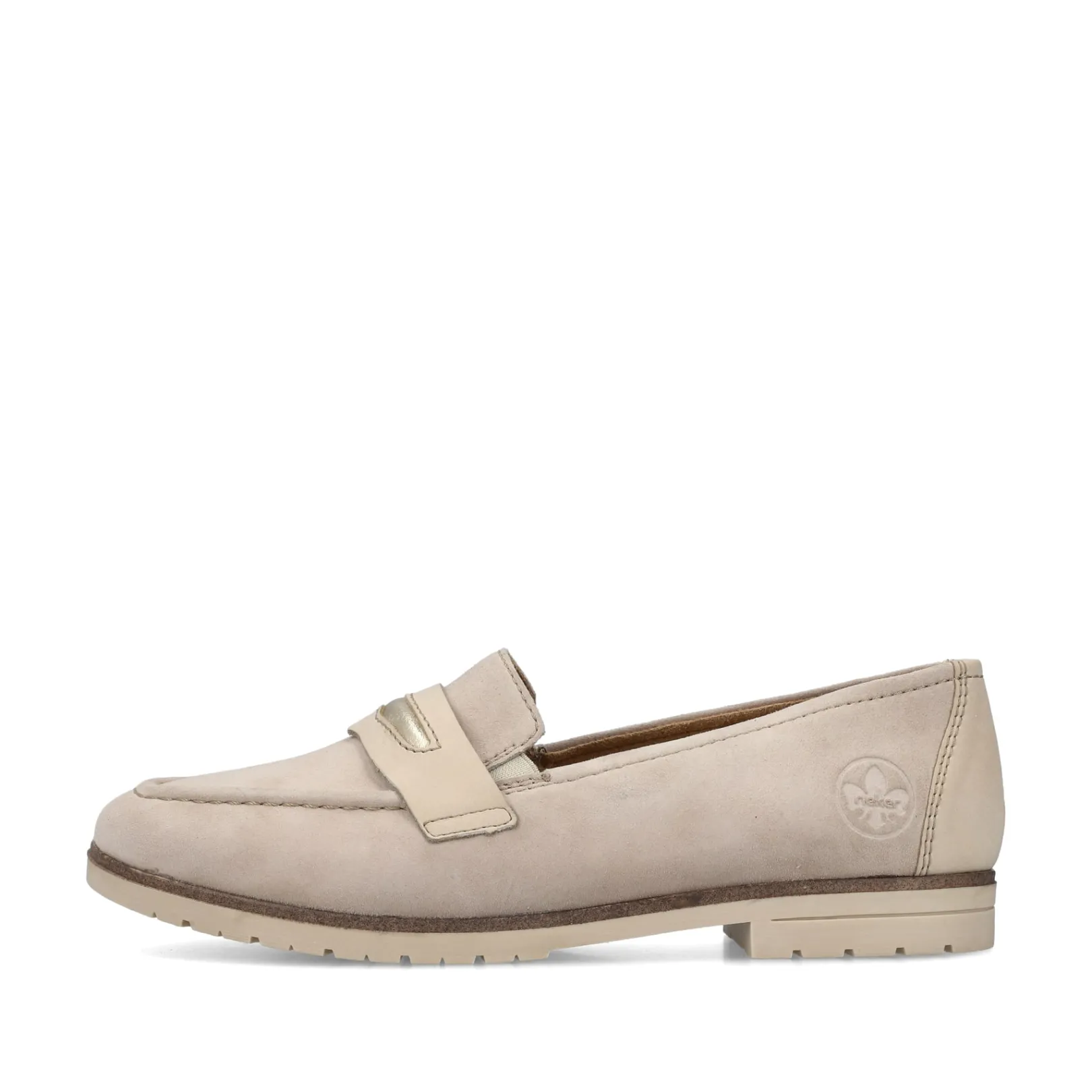 Rieker Halbschuhe & Slipper | Loafer & Ballerinas<Damen Loafer hell Beige