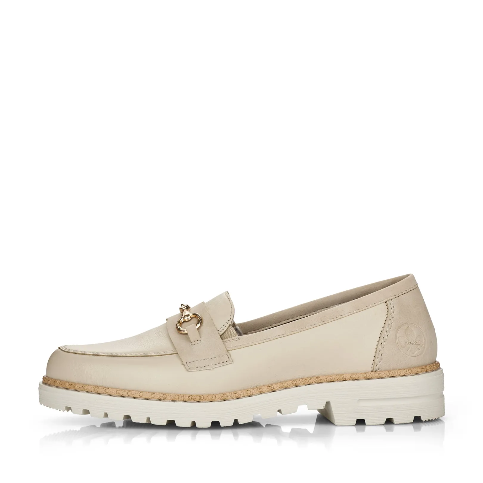 Rieker Halbschuhe & Slipper | Loafer & Ballerinas<Damen Loafer hell Beige