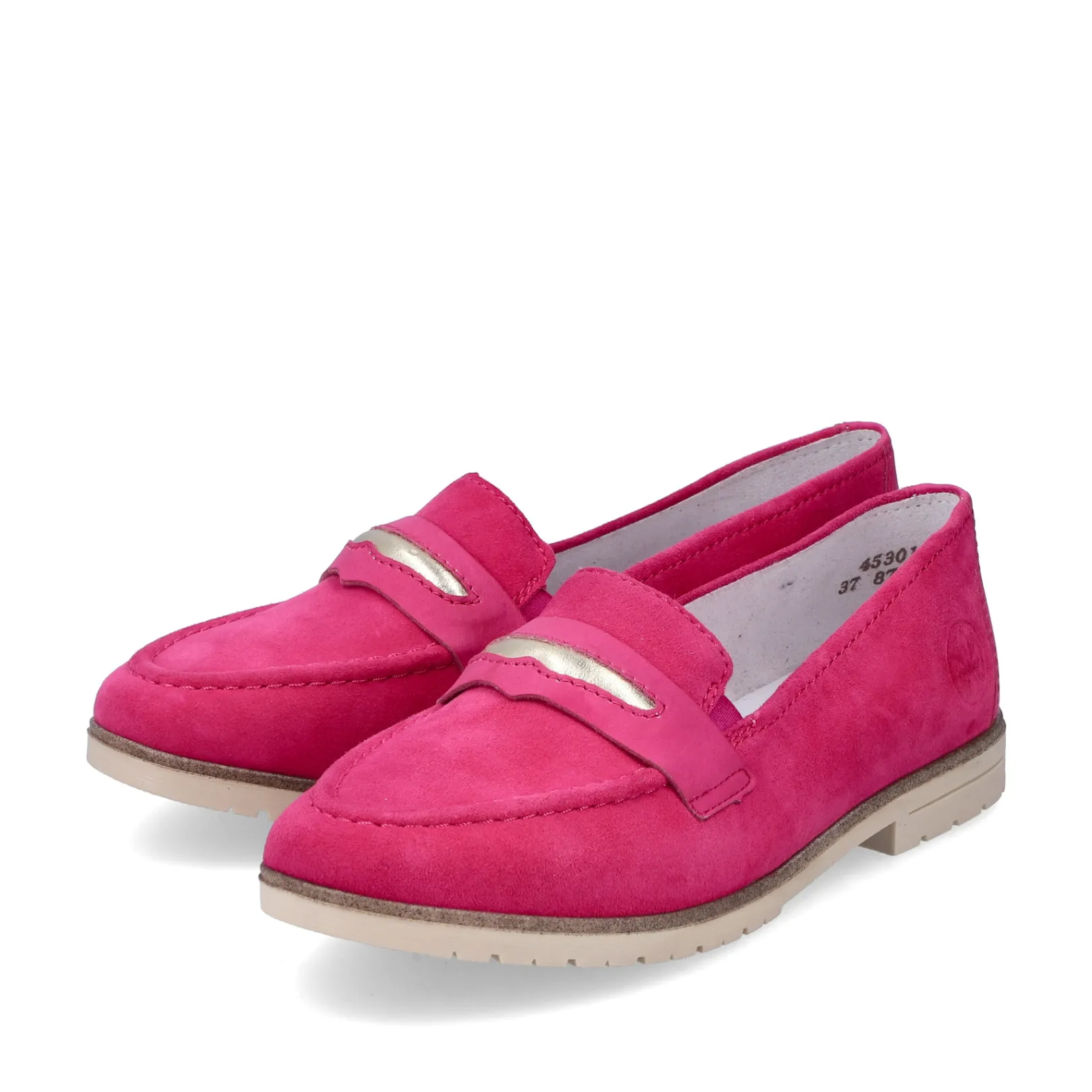 Rieker Halbschuhe & Slipper | Loafer & Ballerinas<Damen Loafer magenta Rosa