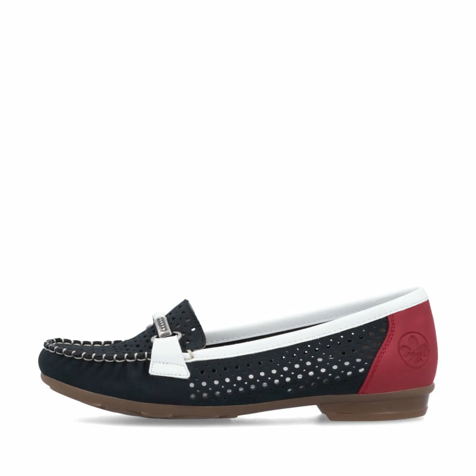 Rieker Halbschuhe & Slipper | Loafer & Ballerinas<Damen Loafer ozean-feuerrot Blau