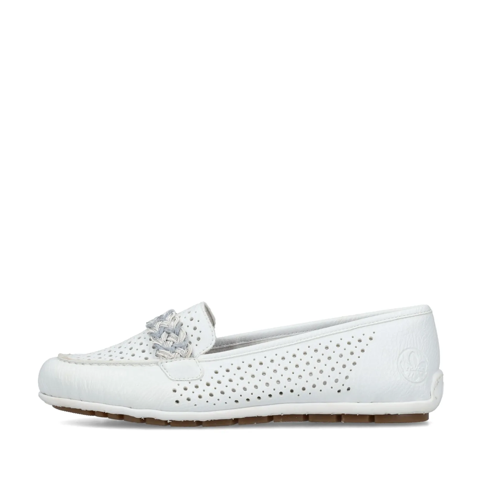 Rieker Halbschuhe & Slipper | Loafer & Ballerinas<Damen Loafer rein Weiss