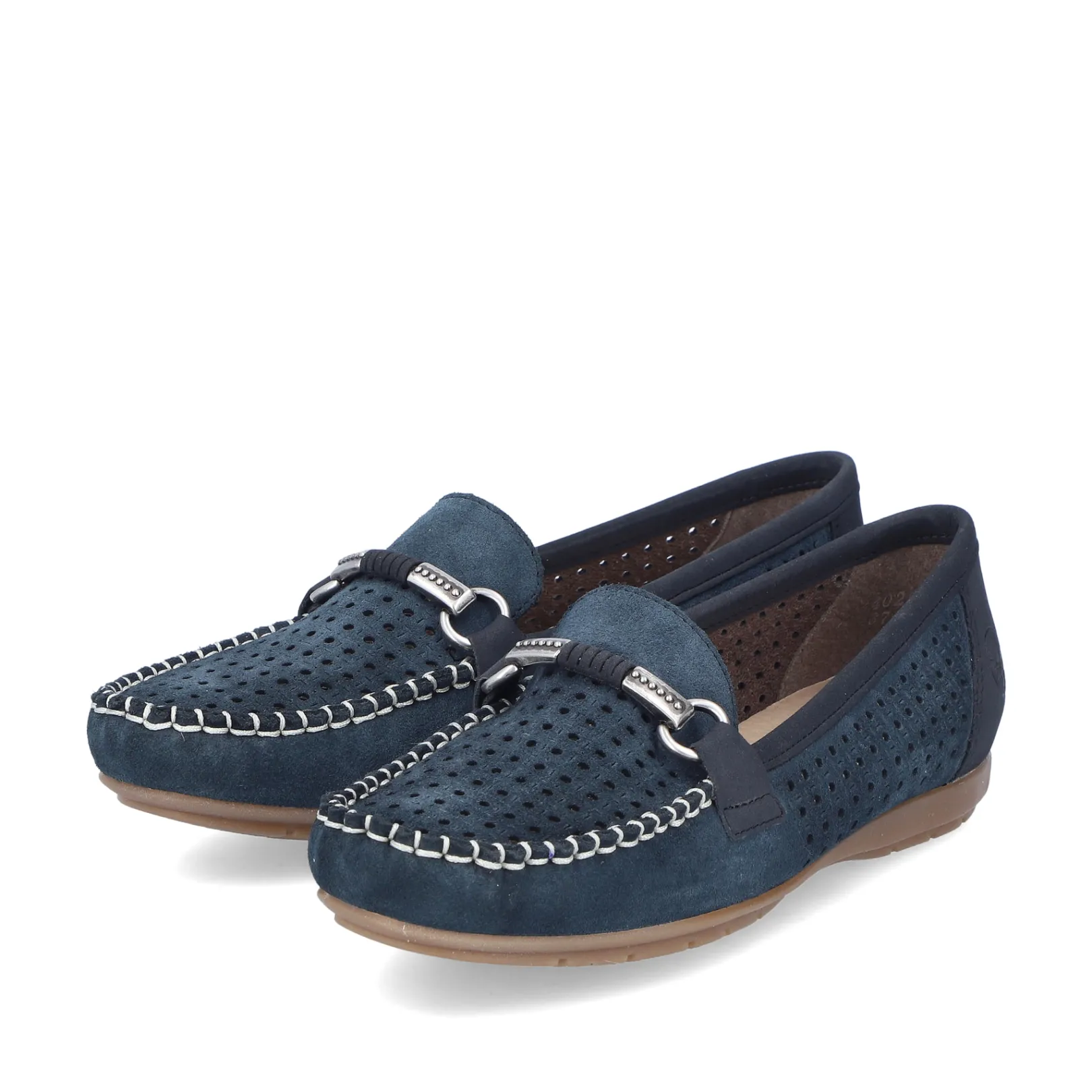 Rieker Halbschuhe & Slipper | Loafer & Ballerinas<Damen Loafer schiefer Blau