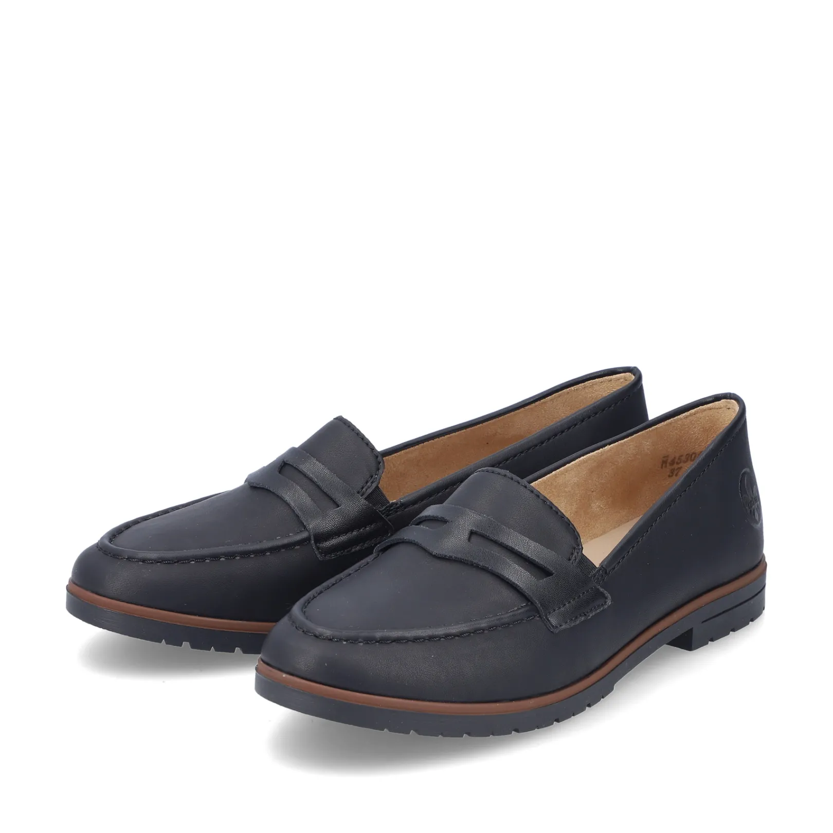 Rieker Halbschuhe & Slipper | Loafer & Ballerinas<Damen Loafer tief Schwarz