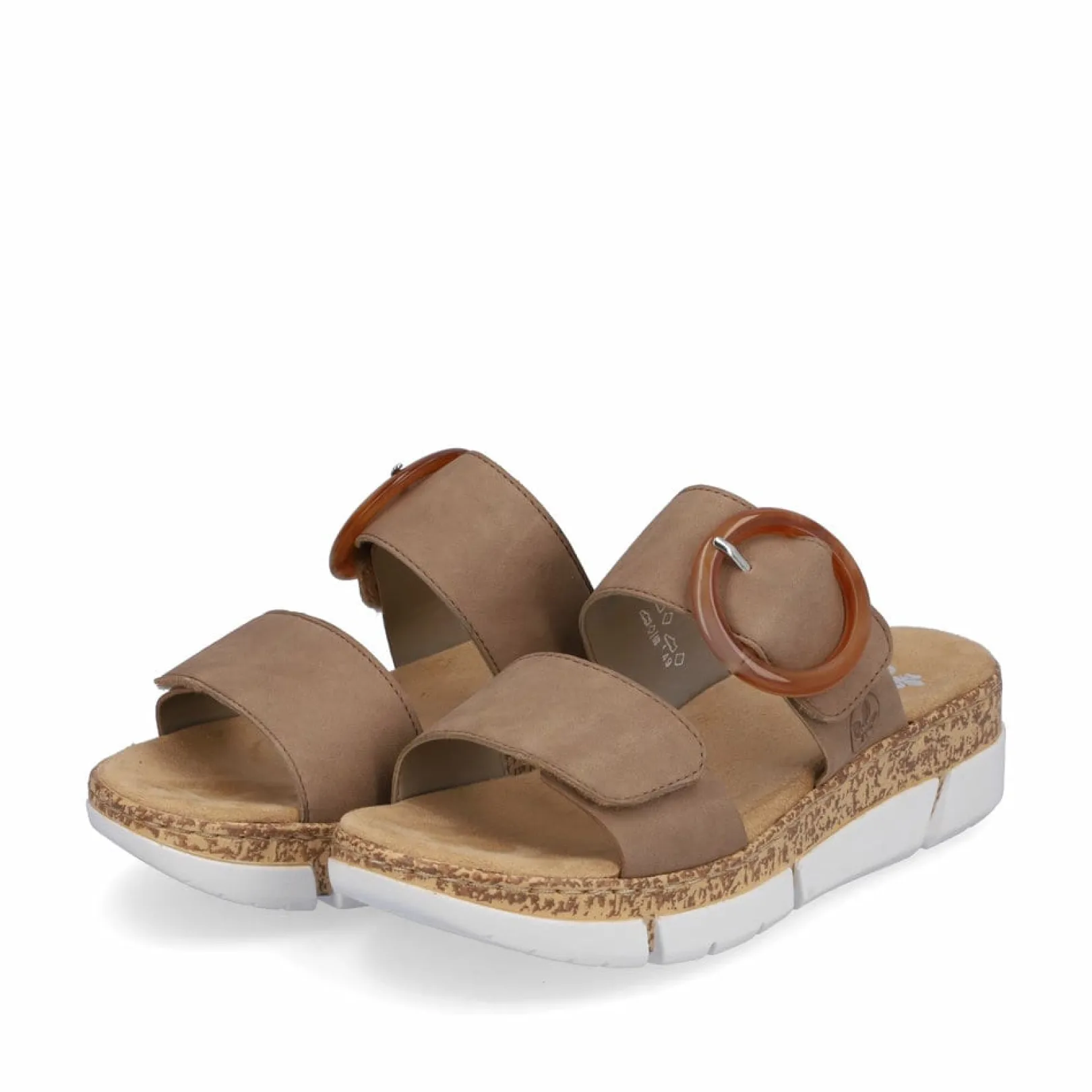 Rieker Pantoletten & Hausschuhe<Damen Pantoletten sand Beige