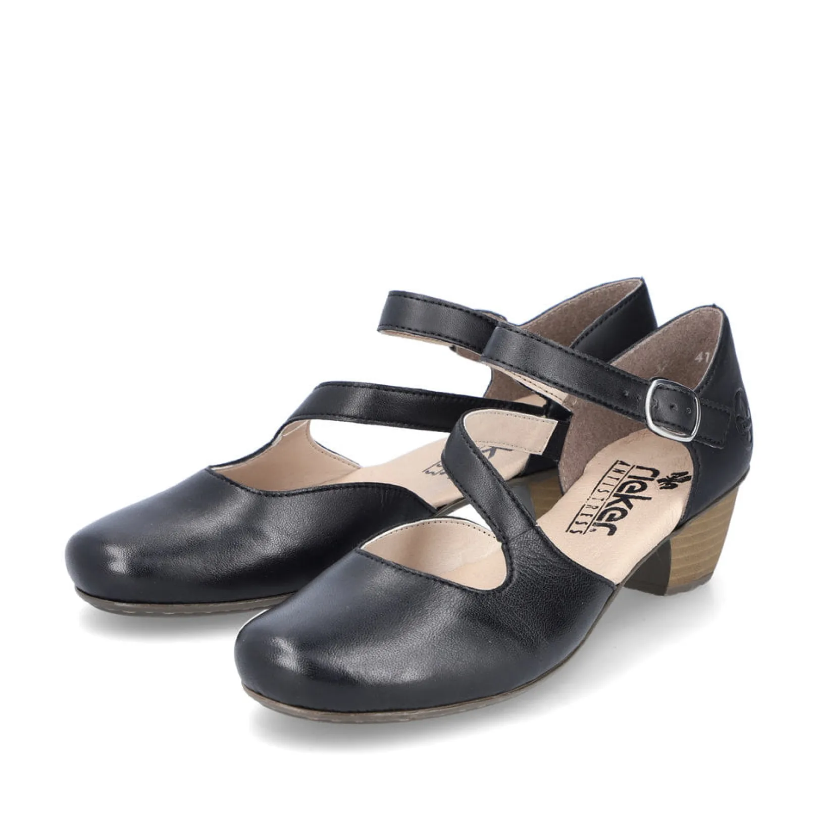 Rieker Pumps<Damen Pumps glanz Schwarz