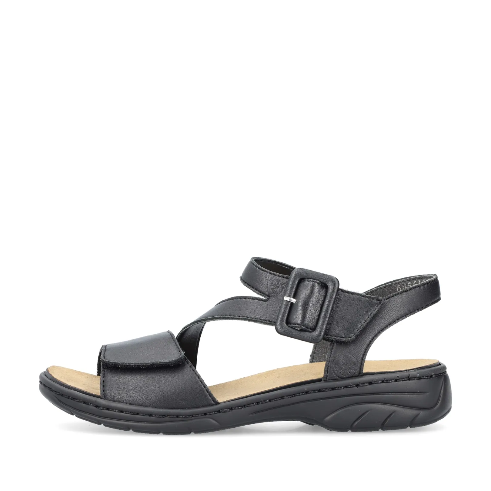 Rieker Sandalen & Sandaletten<Damen Riemchensandalen asphalt Schwarz