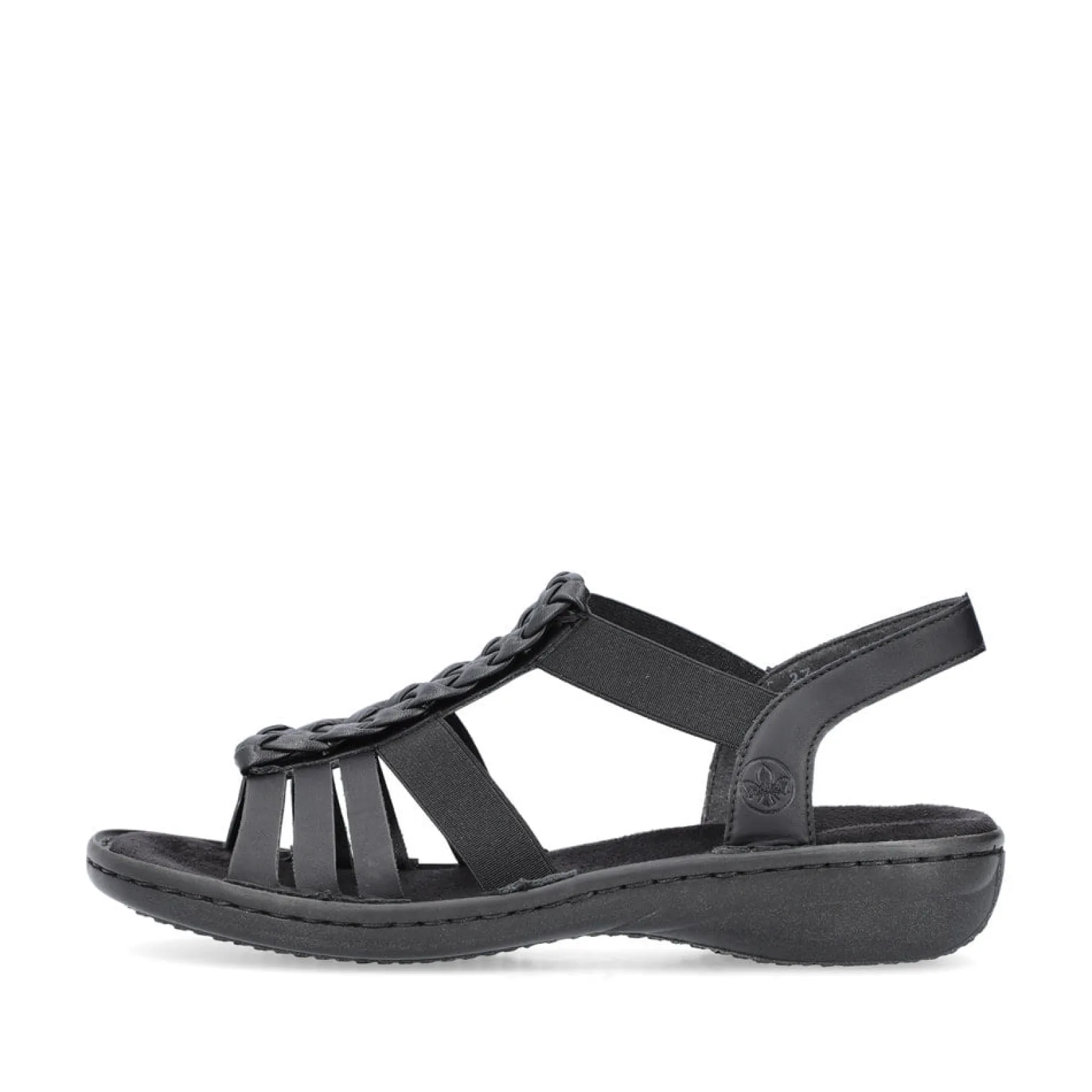 Rieker Sandalen & Sandaletten<Damen Riemchensandalen asphalt Schwarz