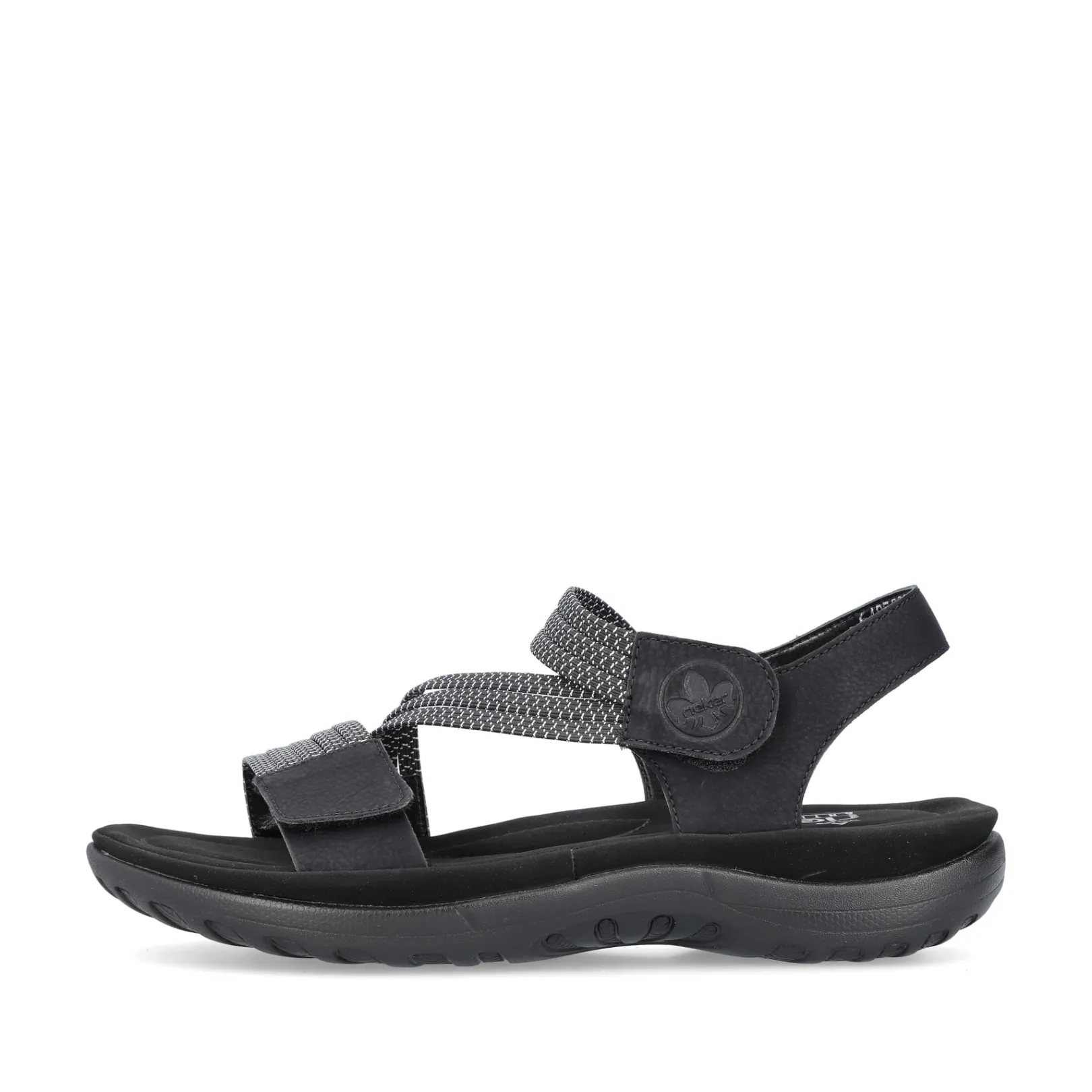 Rieker Sandalen & Sandaletten<Damen Riemchensandalen asphalt Schwarz