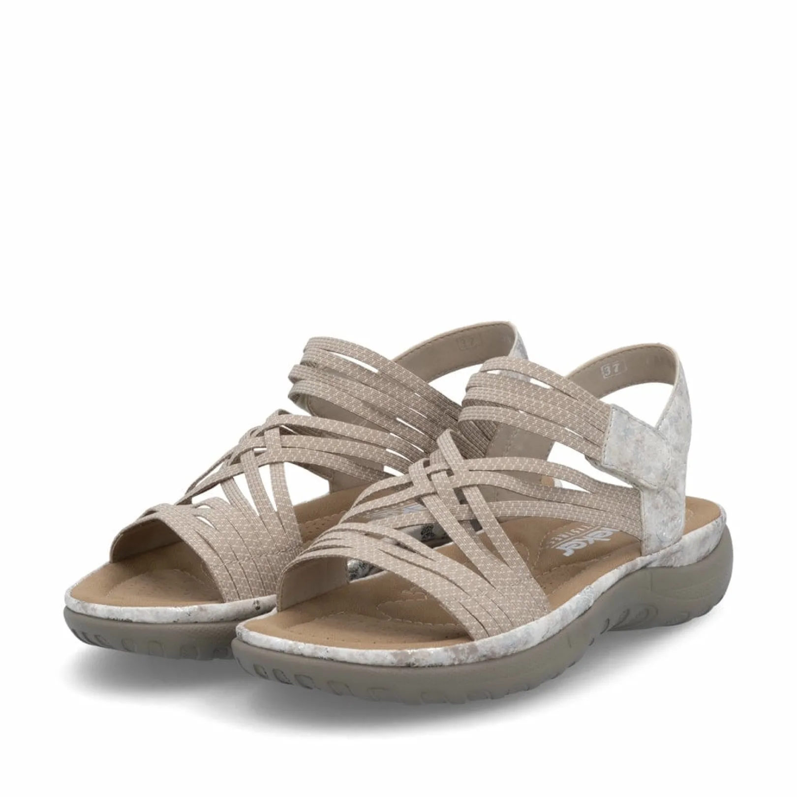 Rieker Sandalen & Sandaletten<Damen Riemchensandalen creme Beige