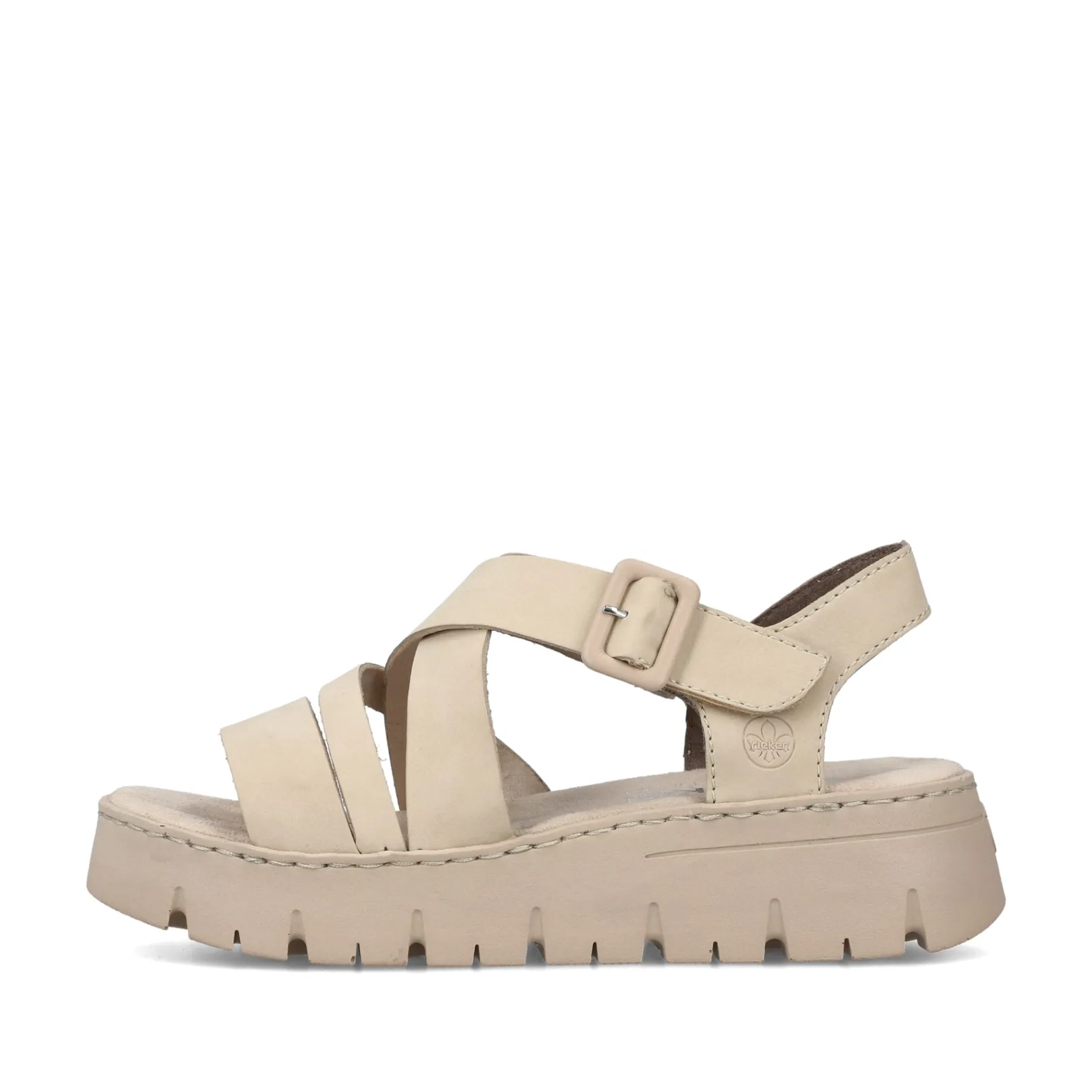 Rieker Sandalen & Sandaletten<Damen Riemchensandalen hell Beige