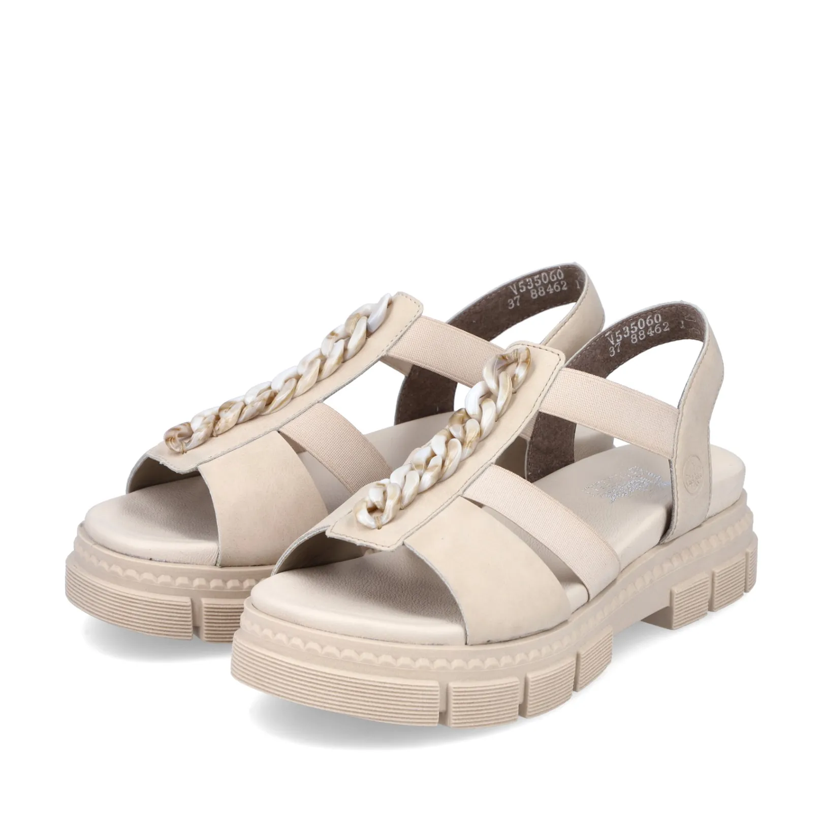 Rieker Sandalen & Sandaletten<Damen Riemchensandalen hell Beige