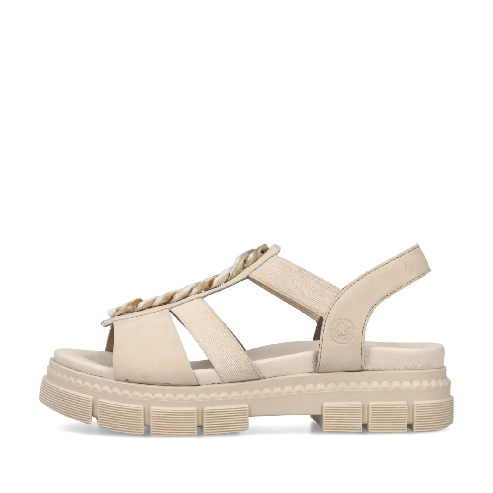 Rieker Sandalen & Sandaletten<Damen Riemchensandalen hell Beige