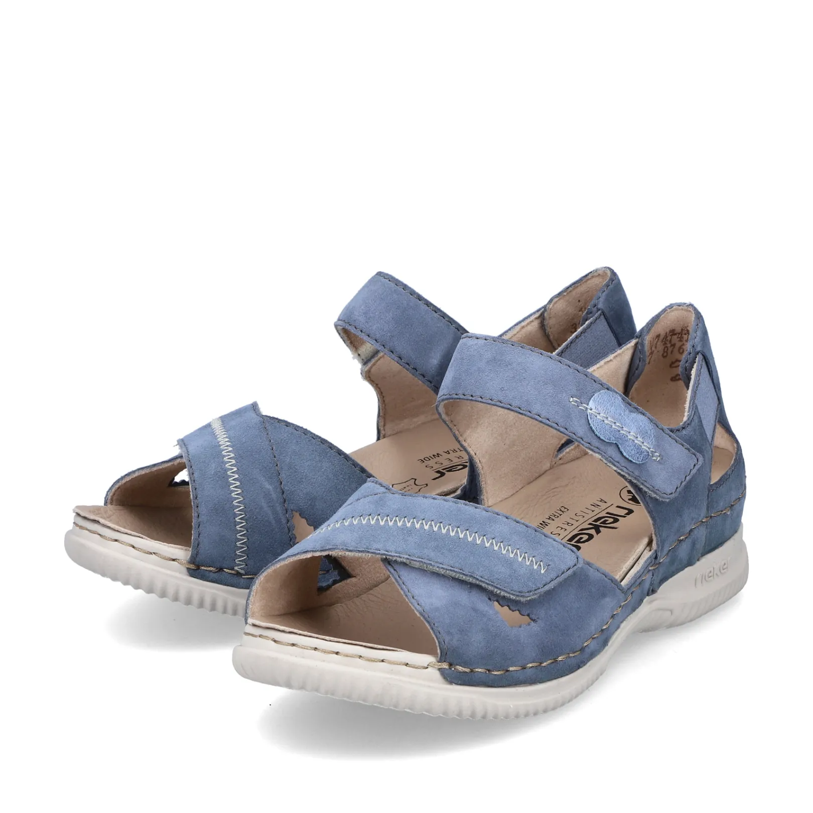 Rieker Sandalen & Sandaletten<Damen Riemchensandalen hell Blau