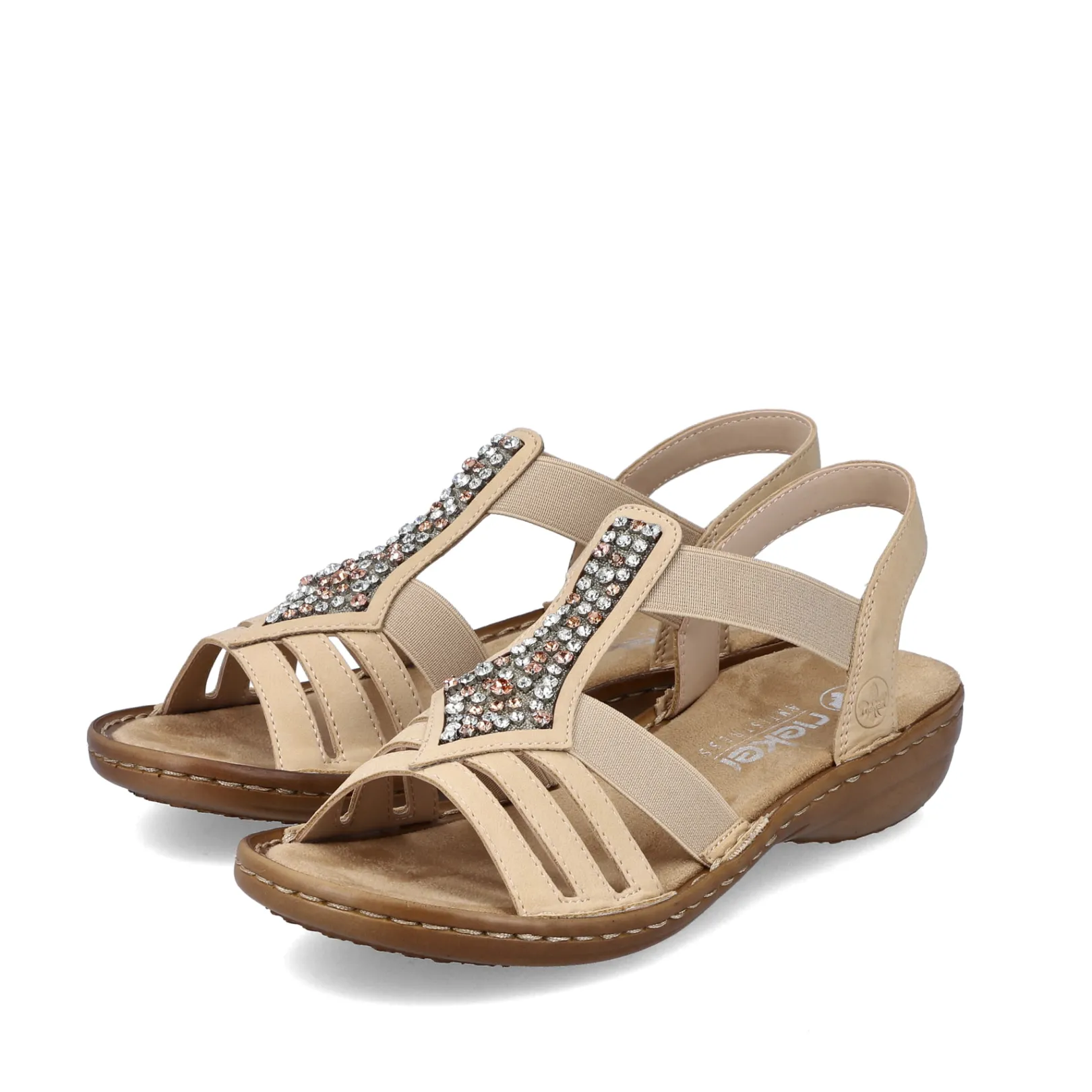 Rieker Sandalen & Sandaletten<Damen Riemchensandalen hell Braun