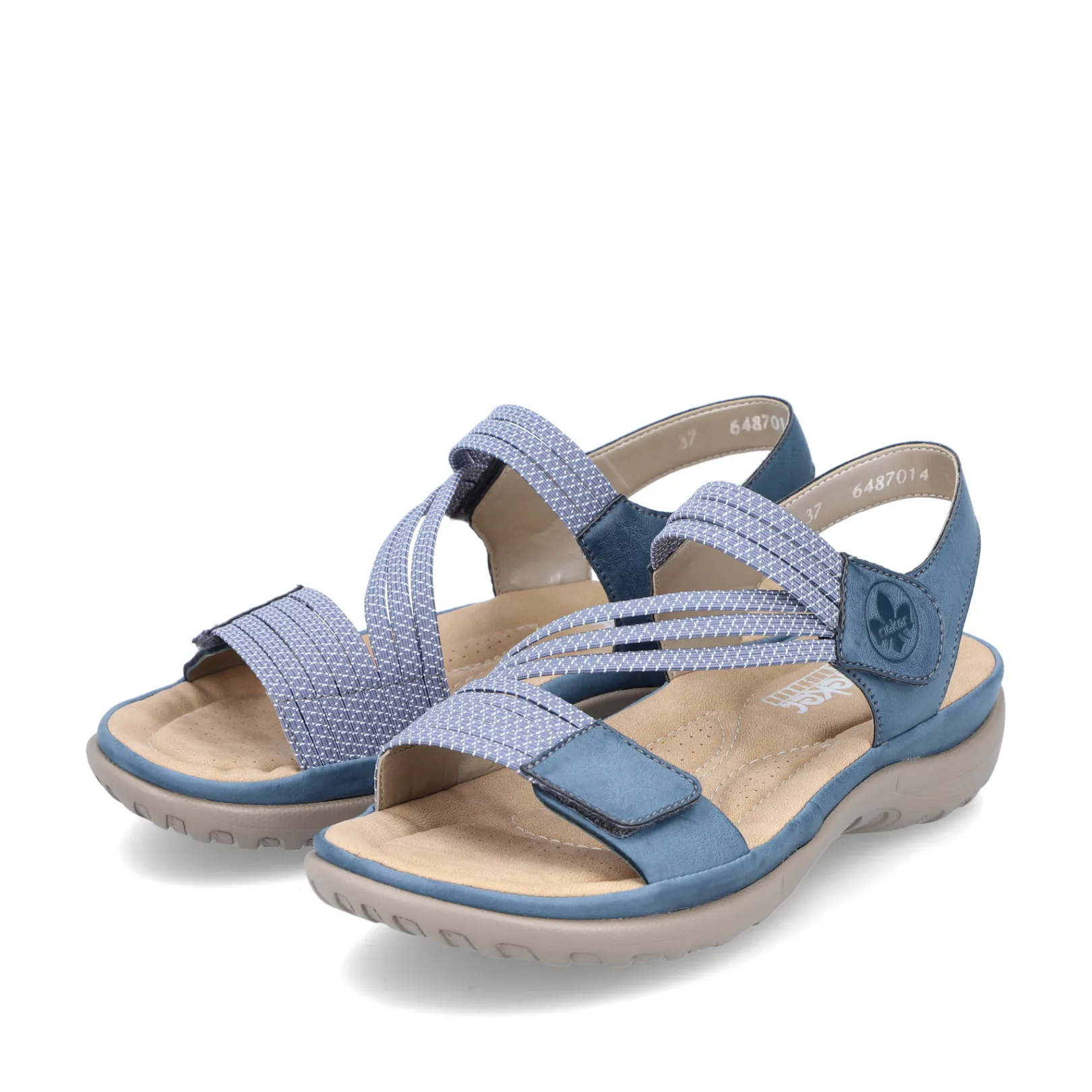 Rieker Sandalen & Sandaletten<Damen Riemchensandalen himmel Blau