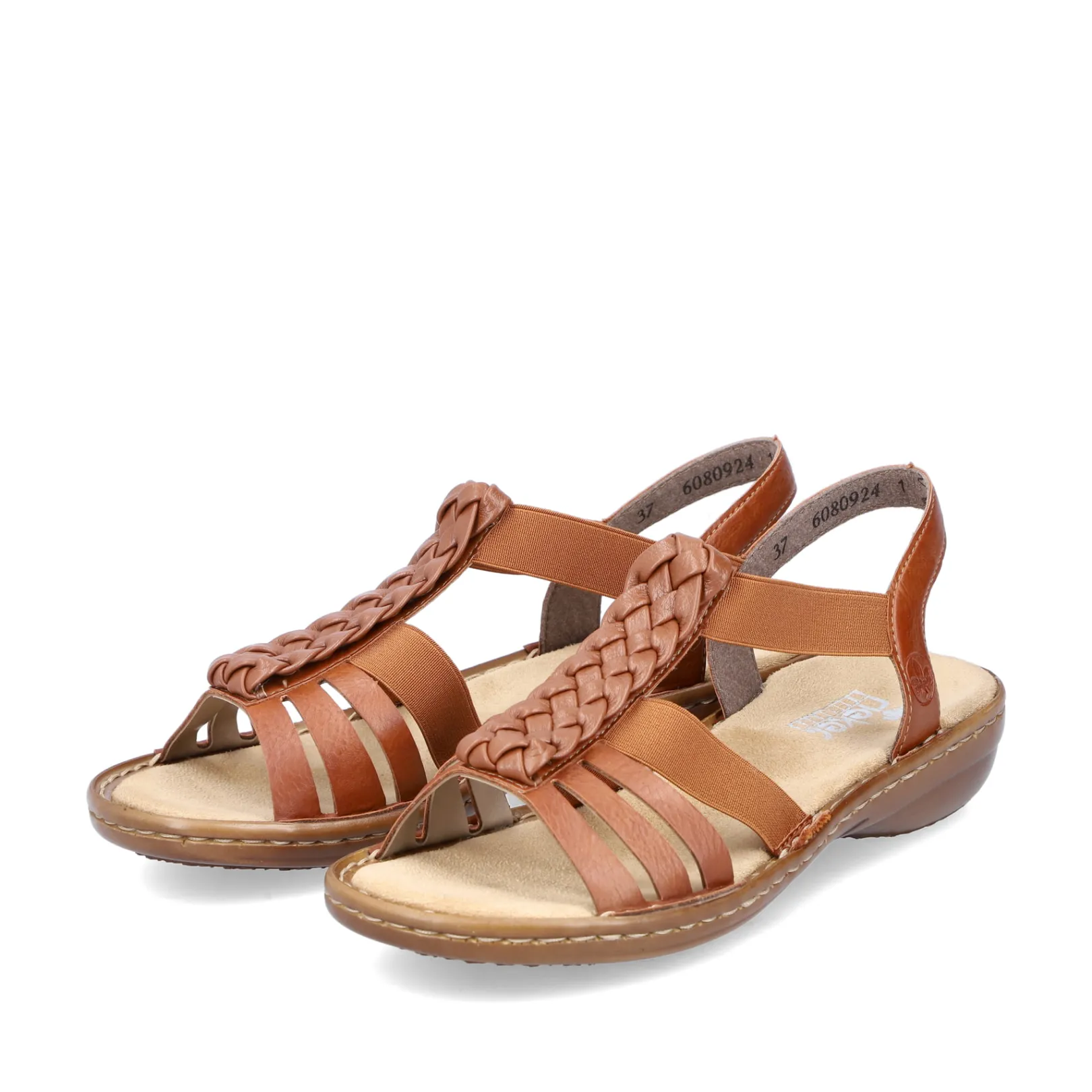 Rieker Sandalen & Sandaletten<Damen Riemchensandalen karamell Braun