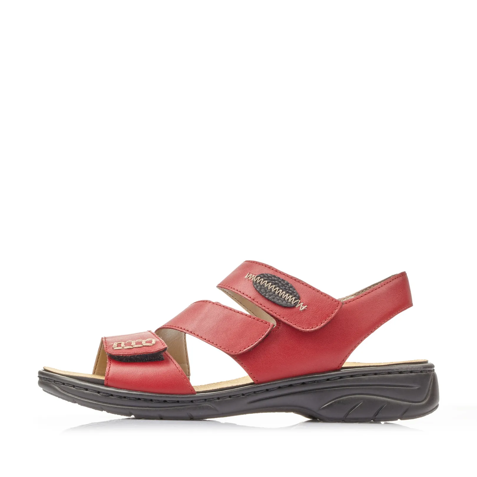 Rieker Sandalen & Sandaletten<Damen Riemchensandalen kirsch Rot