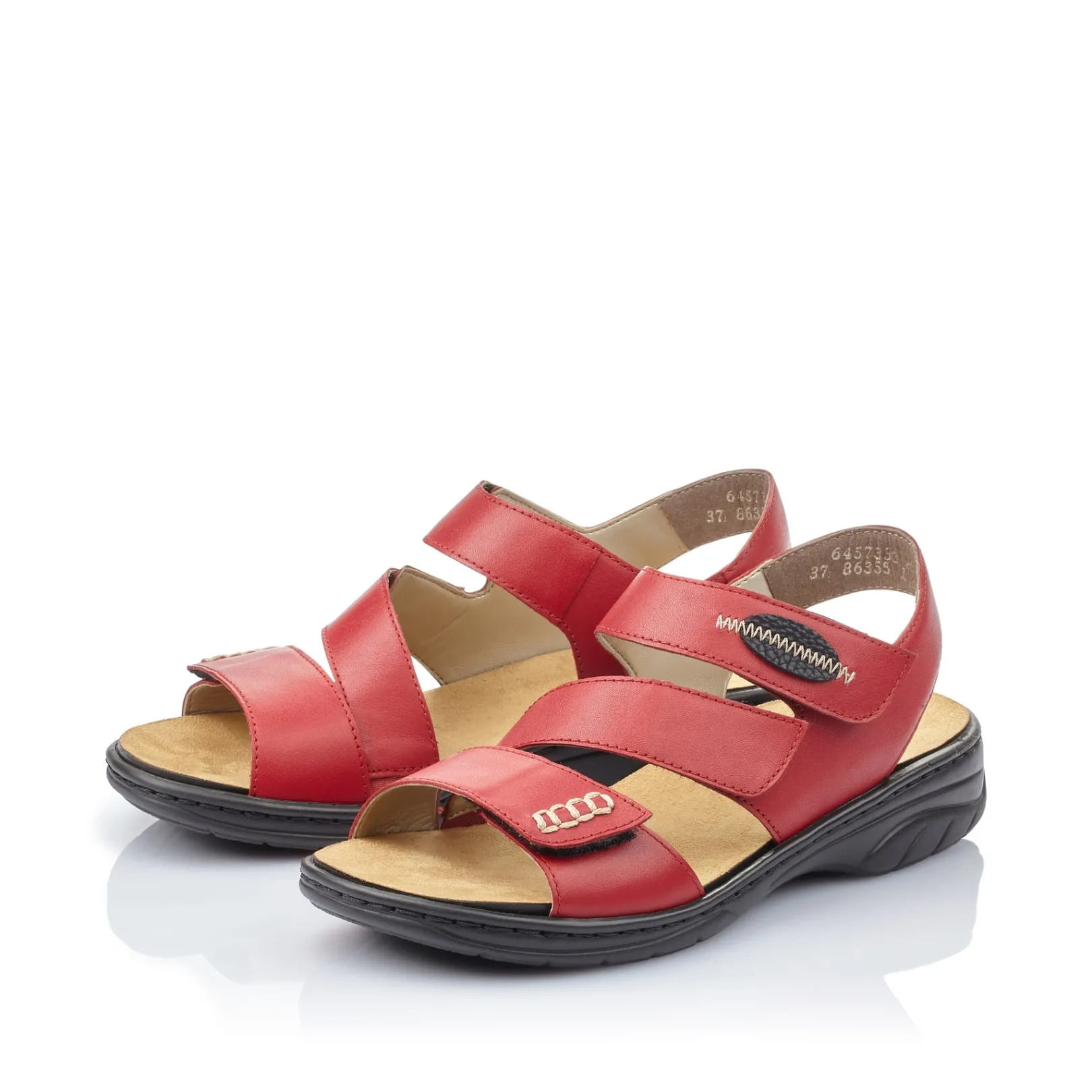 Rieker Sandalen & Sandaletten<Damen Riemchensandalen kirsch Rot