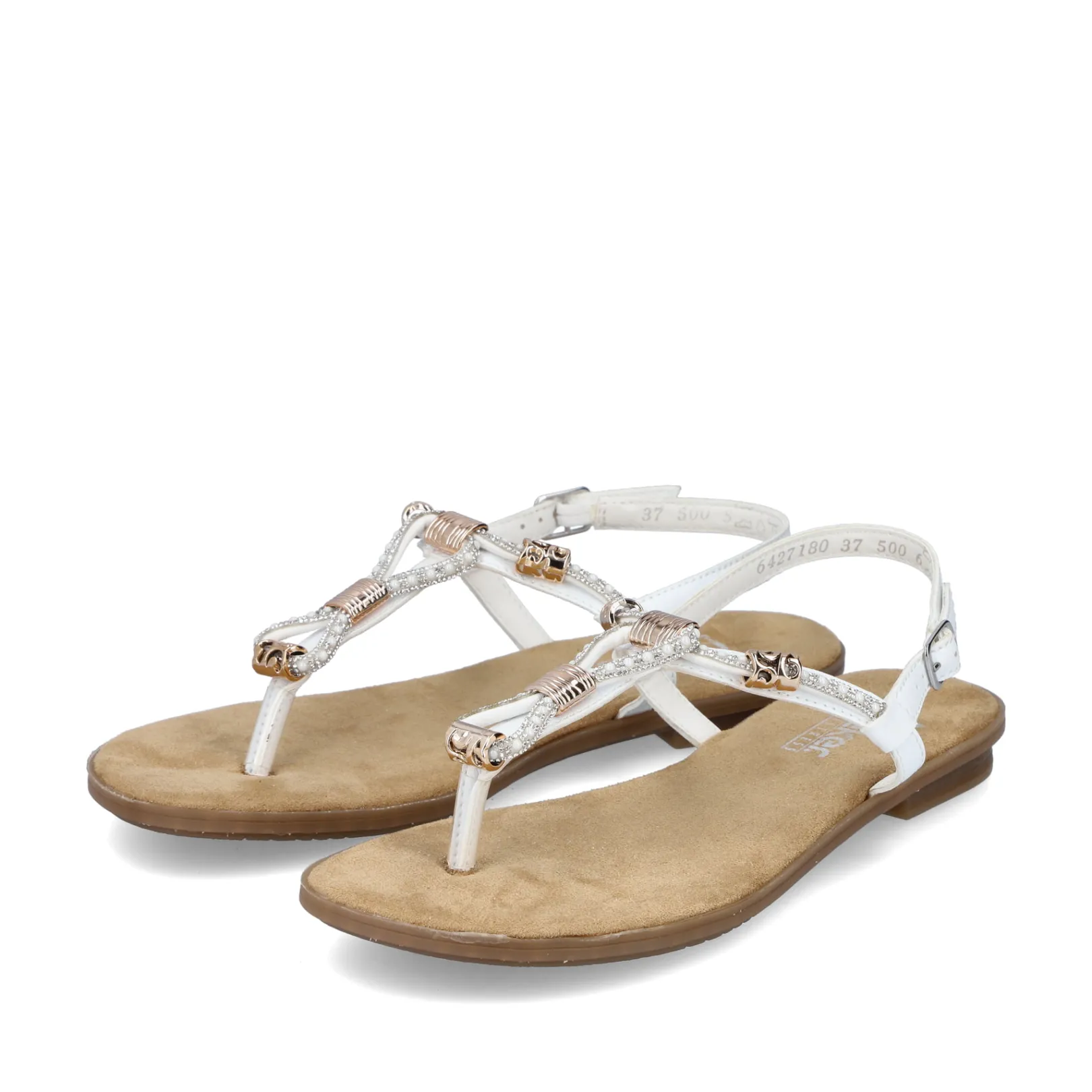 Rieker Sandalen & Sandaletten<Damen Riemchensandalen kristallweiß Weiss