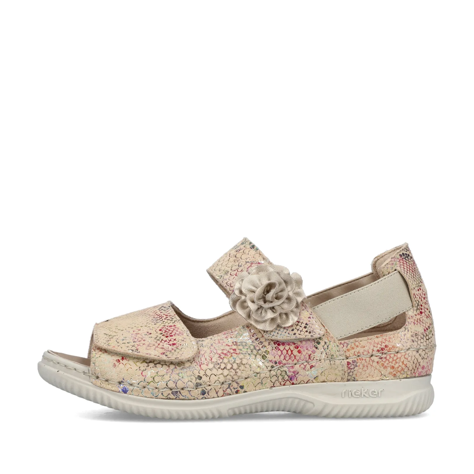 Rieker Sandalen & Sandaletten<Damen Riemchensandalen multi-creme Bunt