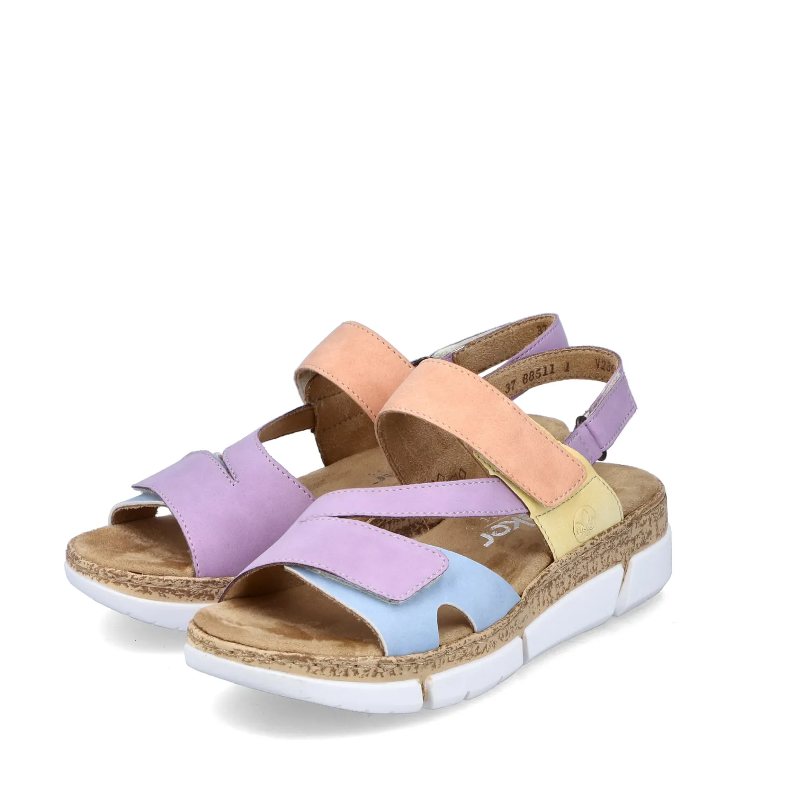 Rieker Sandalen & Sandaletten<Damen Riemchensandalen pastellbunt Lila