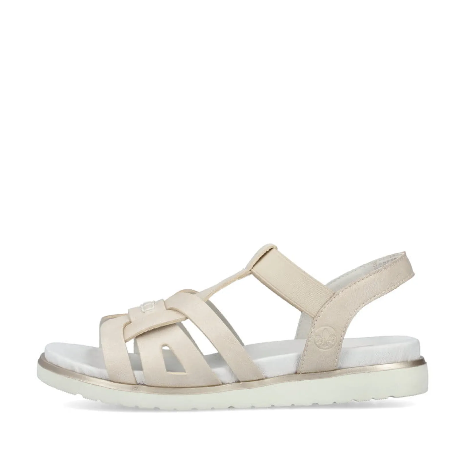 Rieker Sandalen & Sandaletten<Damen Riemchensandalen perlweiß Weiss