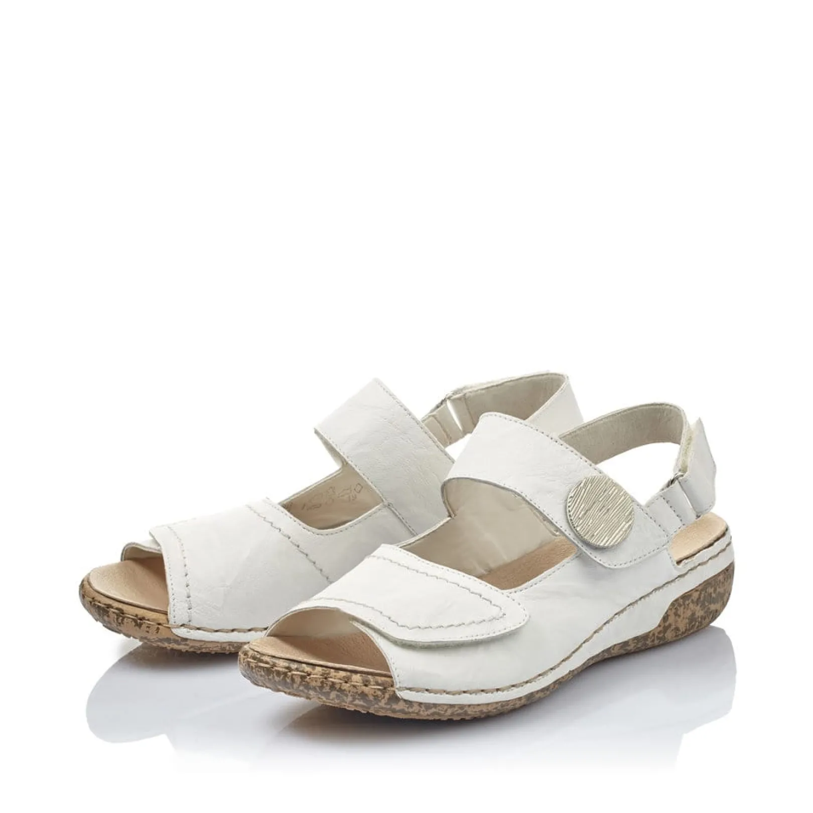 Rieker Sandalen & Sandaletten<Damen Riemchensandalen reinweiß Weiss