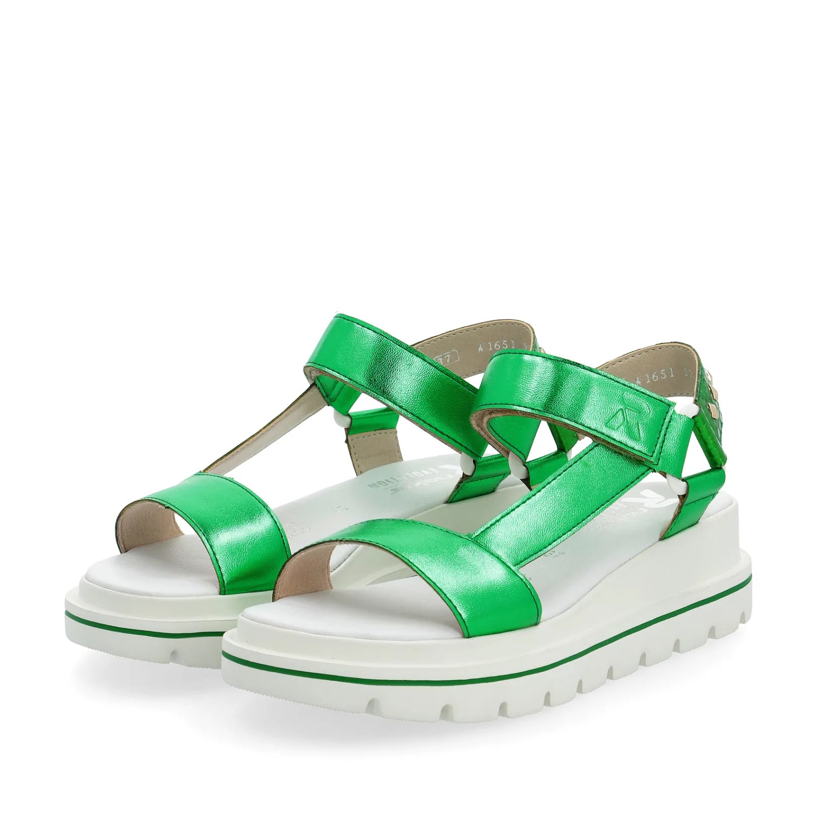 Rieker Sandalen & Sandaletten<Damen Riemchensandalen smaragd-green metallic Grün