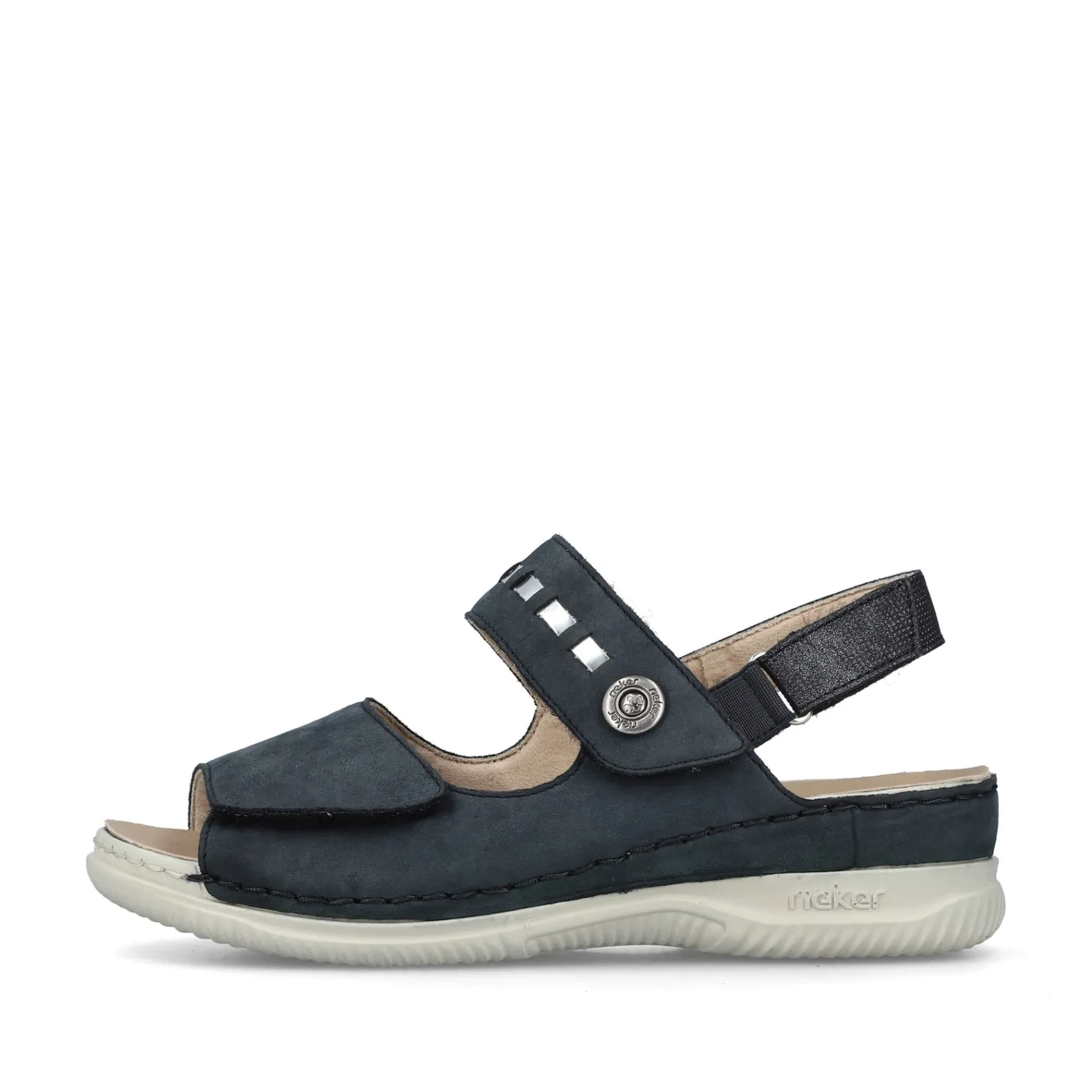 Rieker Sandalen & Sandaletten<Damen Riemchensandalen stahl Blau