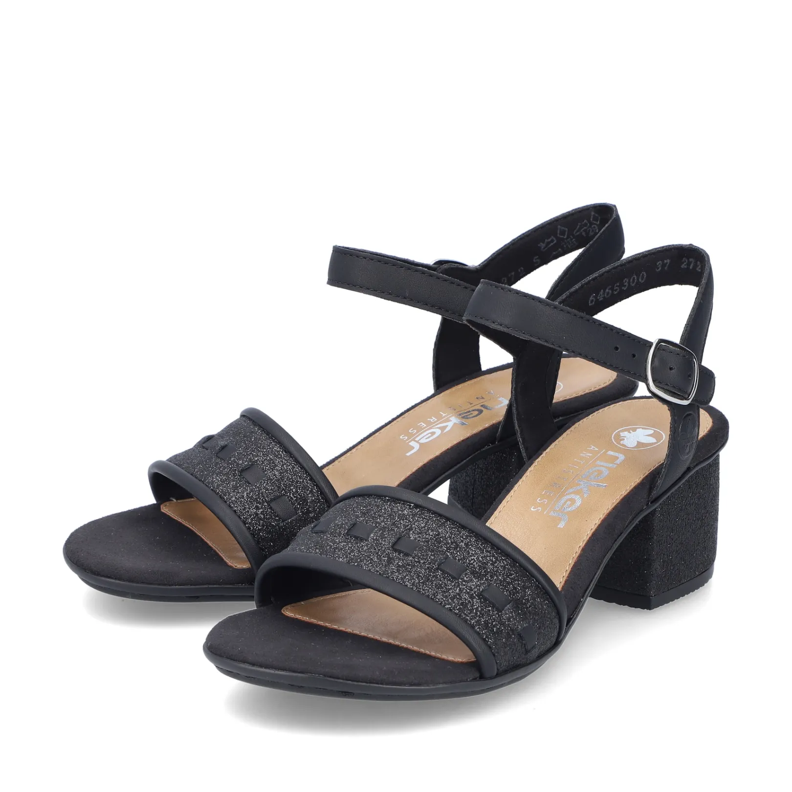 Rieker Sandalen & Sandaletten<Damen Riemchensandaletten asphalt Schwarz