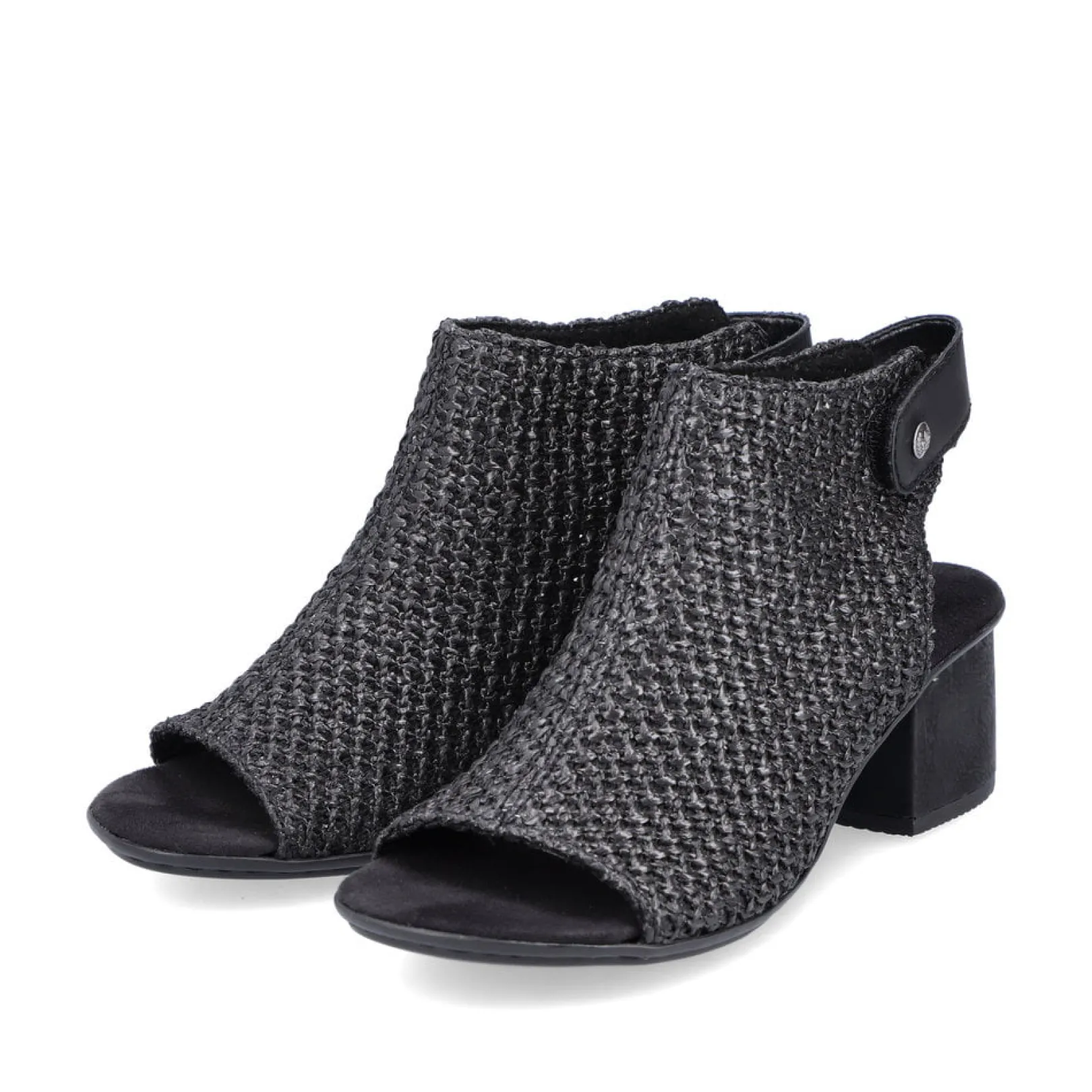 Rieker Sandalen & Sandaletten<Damen Riemchensandaletten tief Schwarz