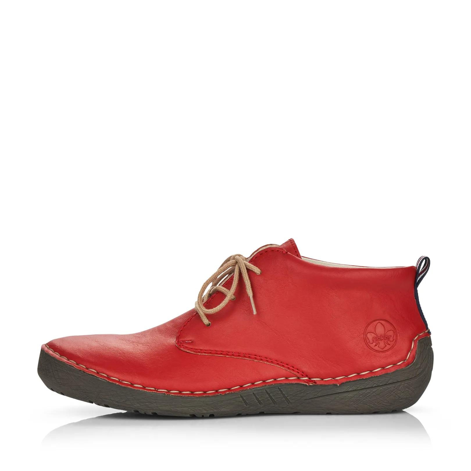 Rieker Halbschuhe & Slipper<Damen Schnürschuhe rubin Rot