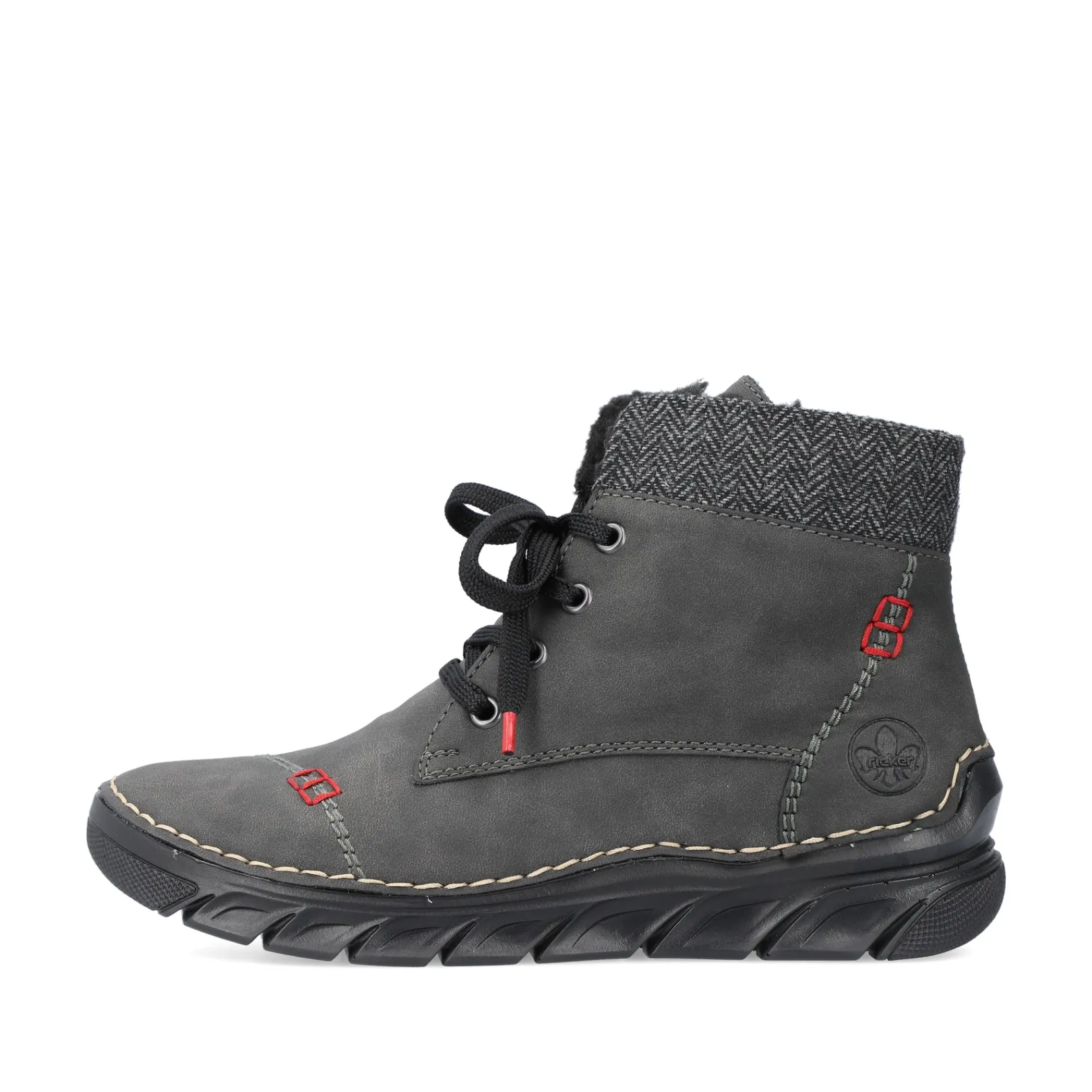 Rieker Stiefeletten & Boots<Damen Schnürstiefel anthrazit Grau