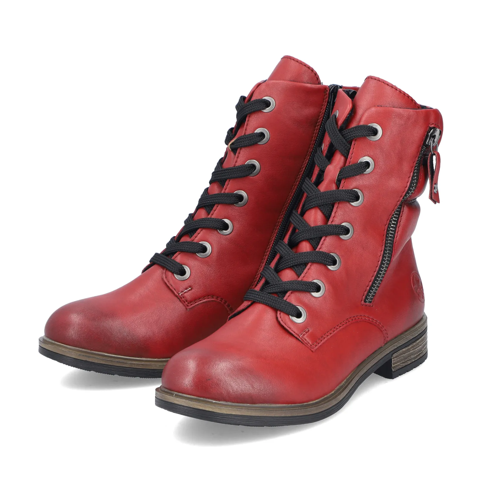 Rieker Stiefeletten & Boots<Damen Schnürstiefel apfel Rot