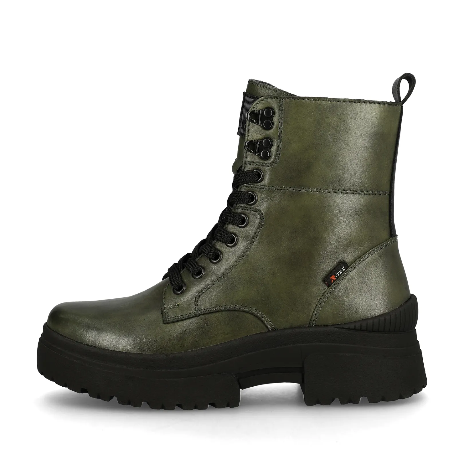 Rieker Stiefeletten & Boots<Damen Schnürstiefel army-green black Grün