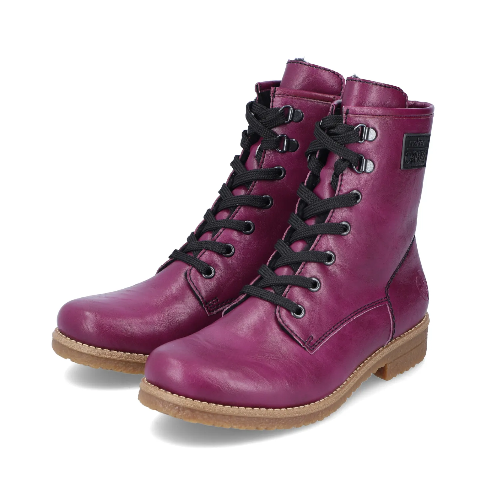 Rieker Stiefeletten & Boots<Damen Schnürstiefel aubergine Lila