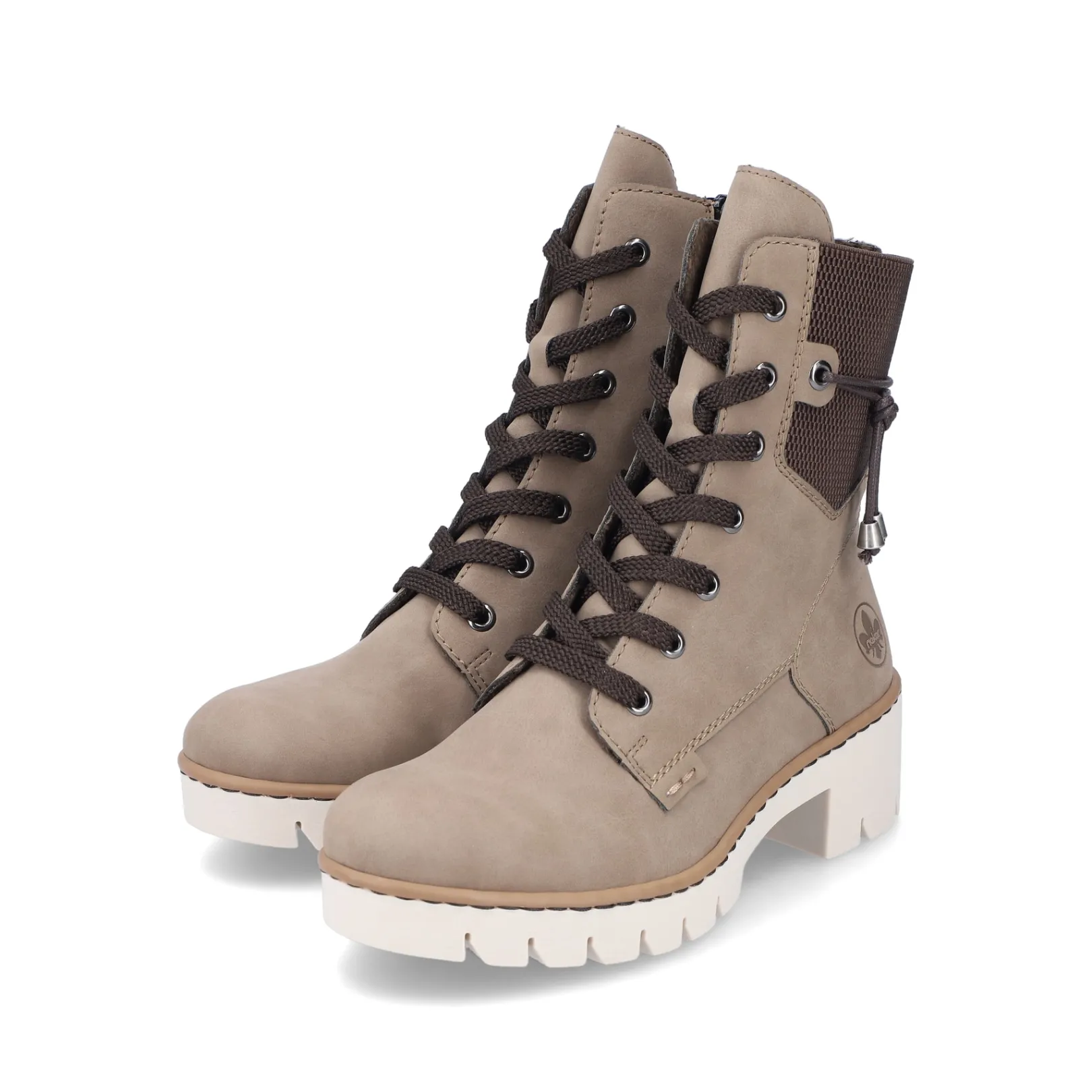 Rieker Stiefeletten & Boots<Damen Schnürstiefel beige Braun