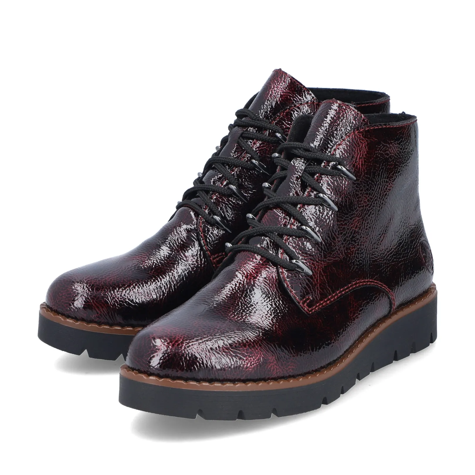 Rieker Stiefeletten & Boots<Damen Schnürstiefel bordeaux Rot