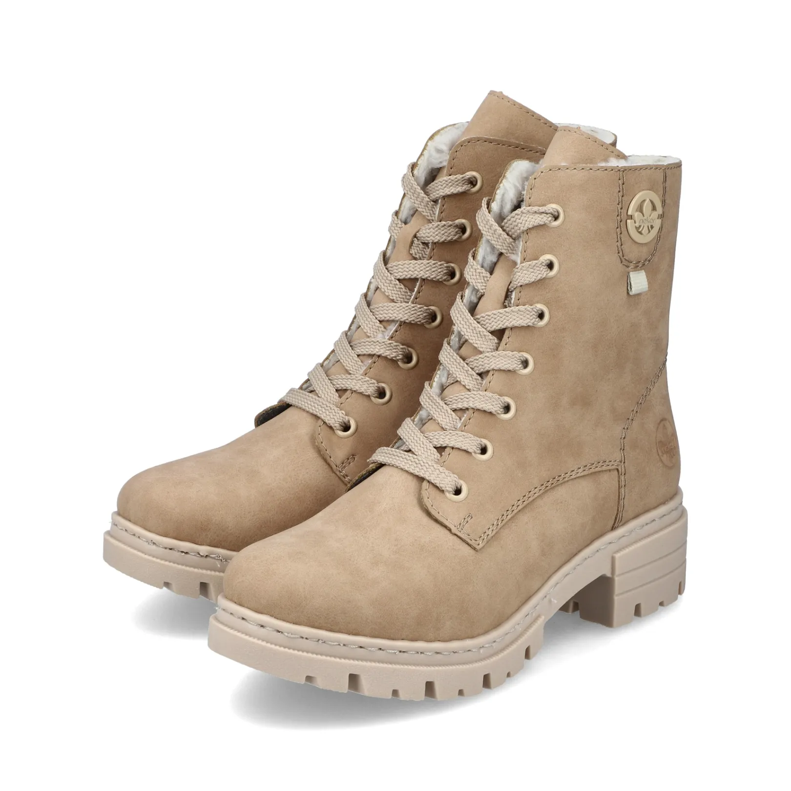 Rieker Stiefeletten & Boots<Damen Schnürstiefel braun Beige