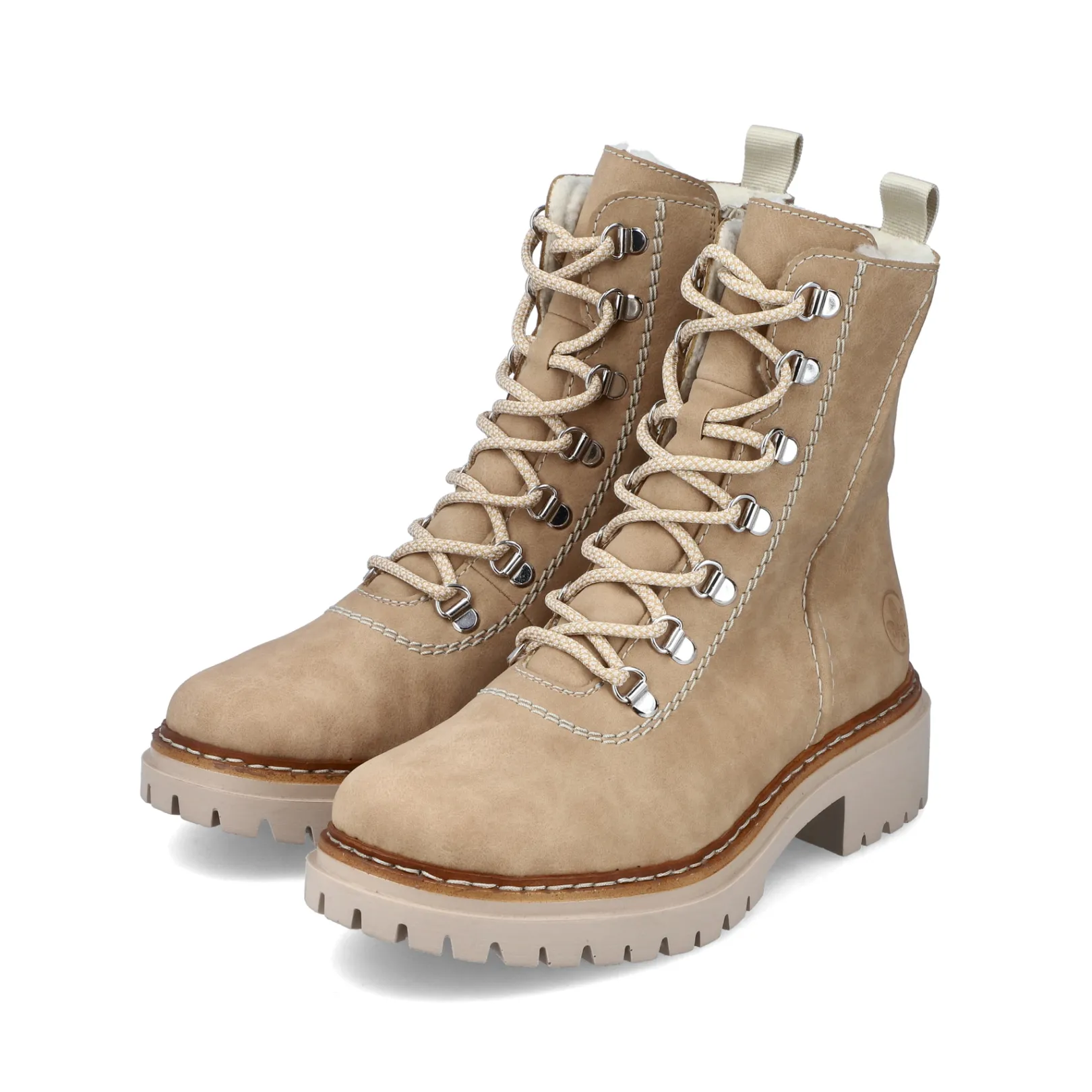 Rieker Stiefeletten & Boots<Damen Schnürstiefel braun Beige