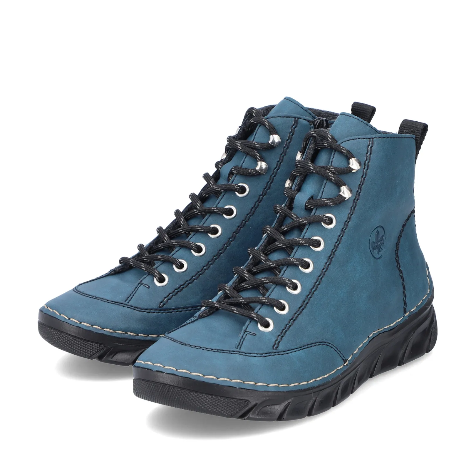 Rieker Stiefeletten & Boots<Damen Schnürstiefel california Blau