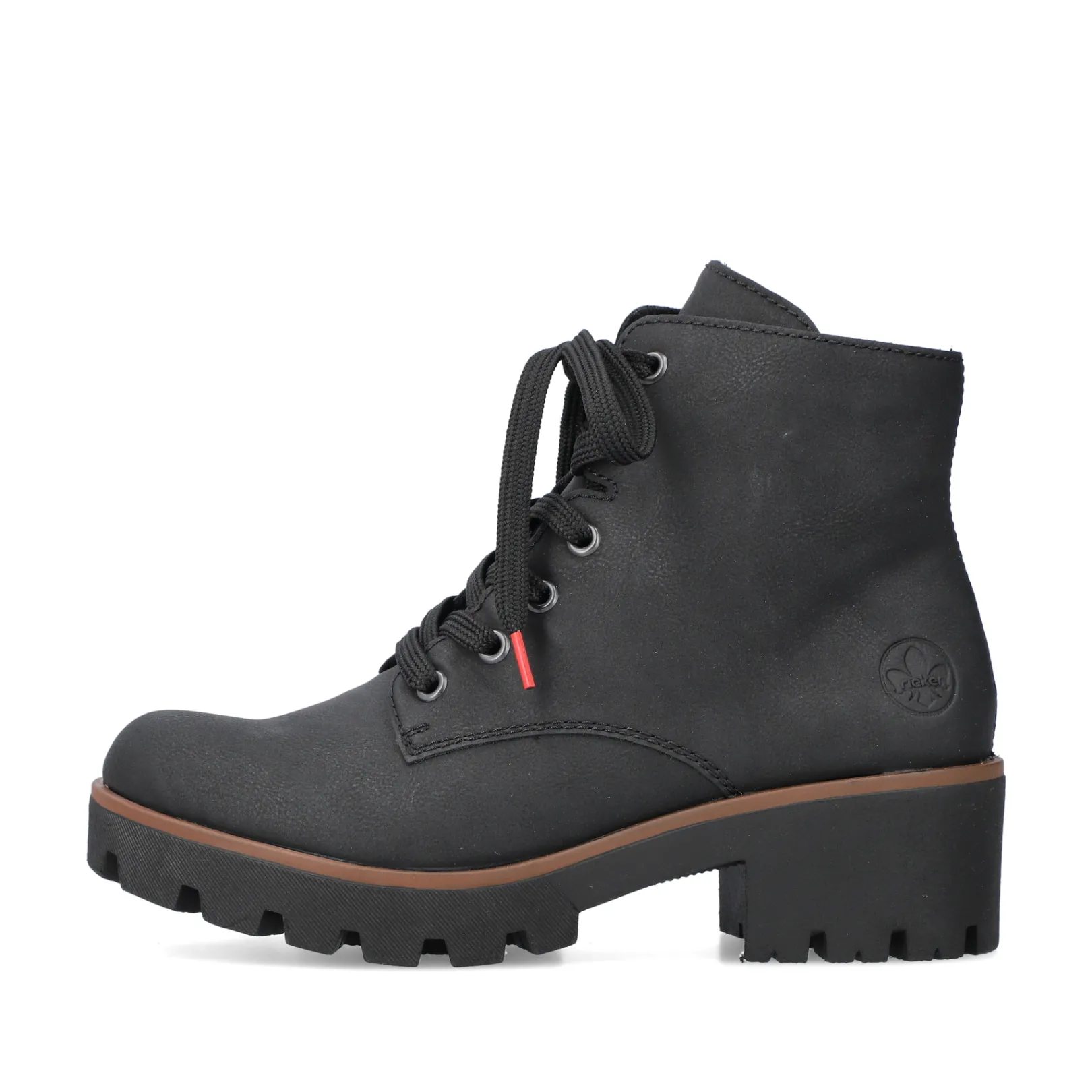 Rieker Stiefeletten & Boots<Damen Schnürstiefel carbon Schwarz