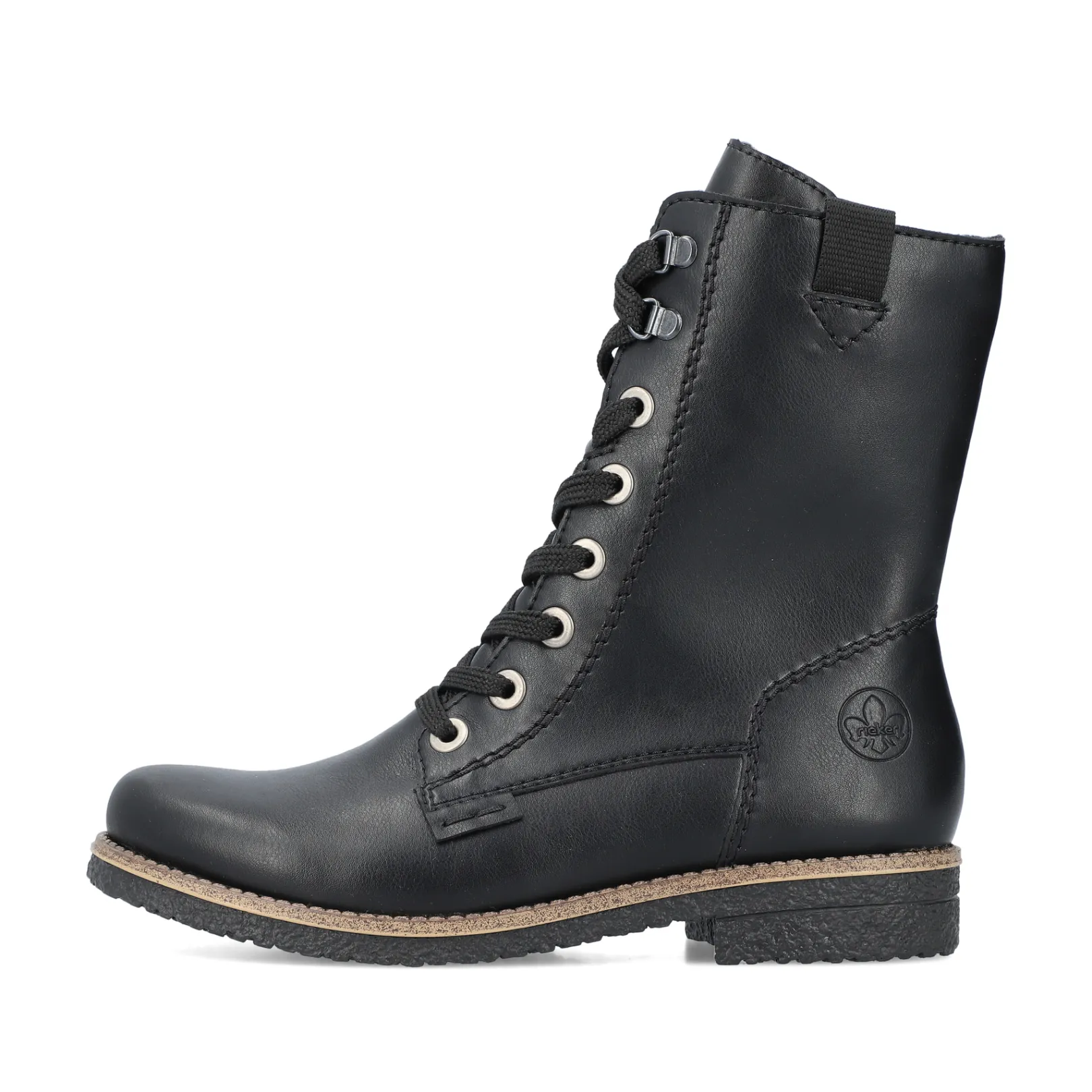 Rieker Stiefeletten & Boots<Damen Schnürstiefel carbon Schwarz