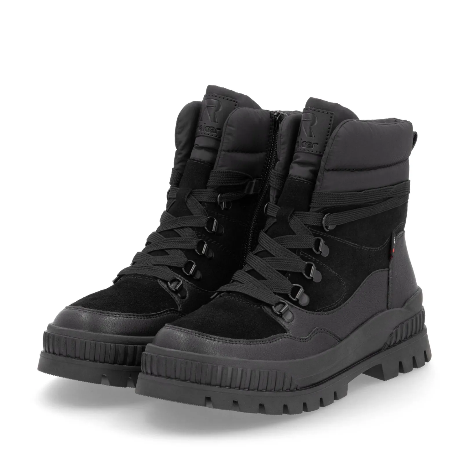 Rieker Stiefeletten & Boots<Damen Schnürstiefel carbon Schwarz